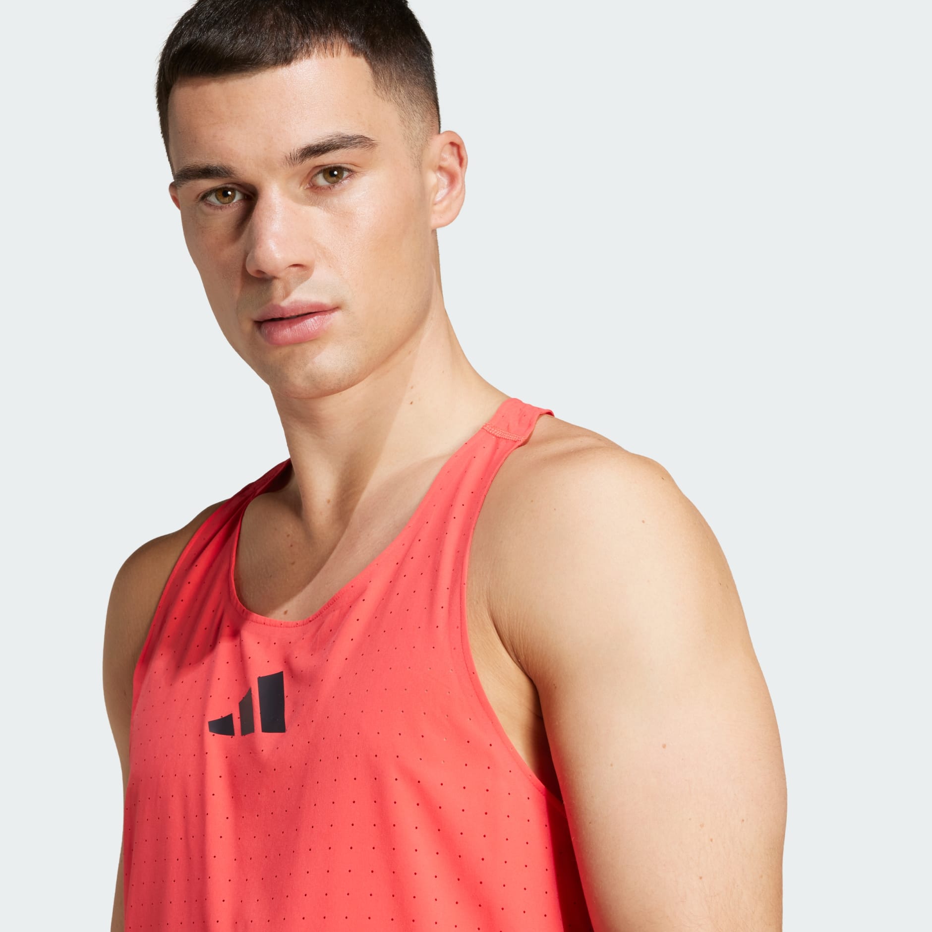 Clothing - Adizero Road to Records Singlet - Red | adidas Oman