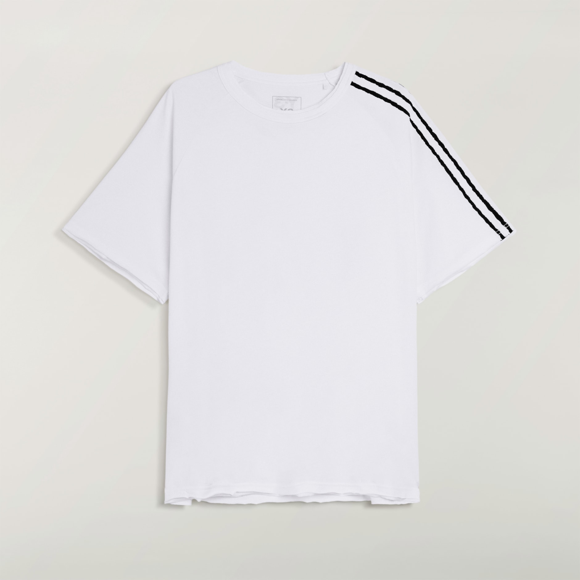 Y-3 RAW EDGE 3 STRIPES SHORT SLEEVE TEE
