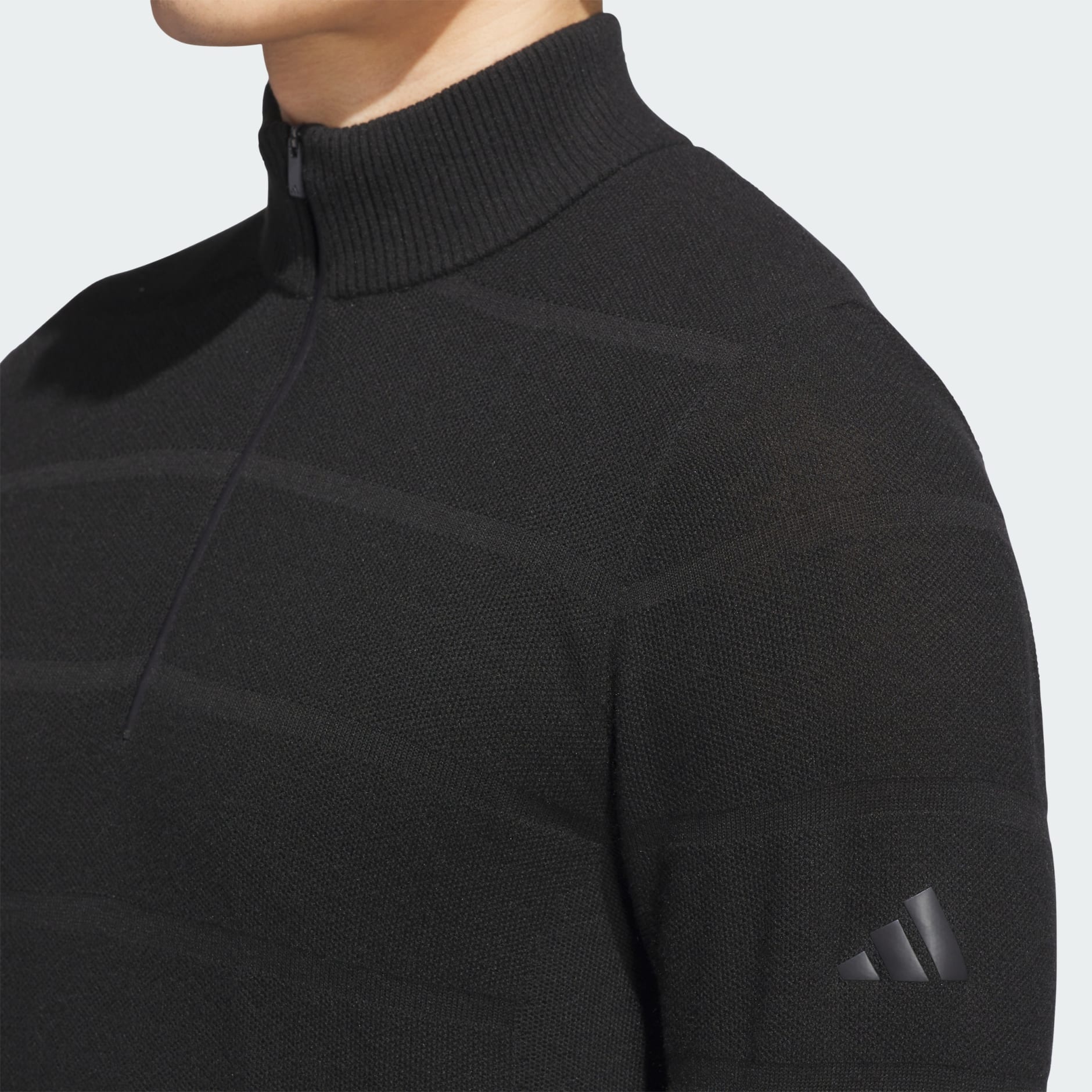 Pulover de v&acirc;nt tricotat Ultimate365 Tour, cu fermoar 1/4