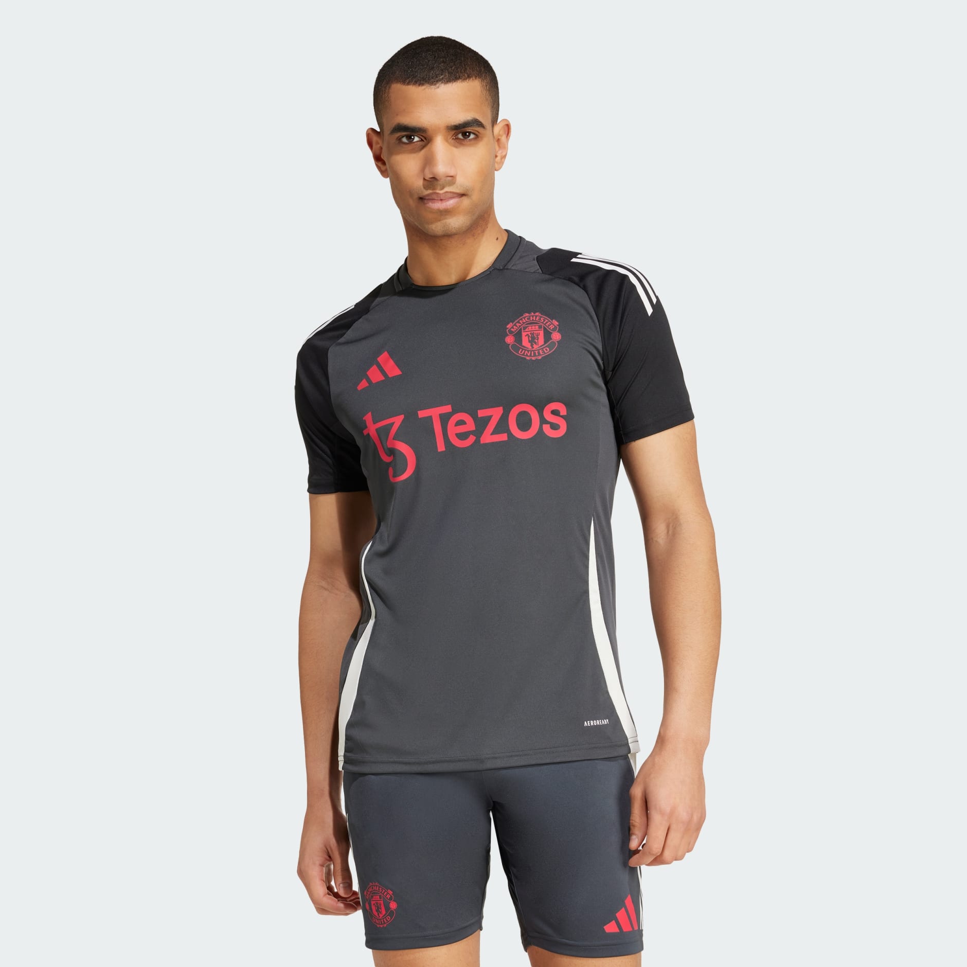 adidas Manchester United Tiro 24 Training Jersey - Grey | adidas UAE