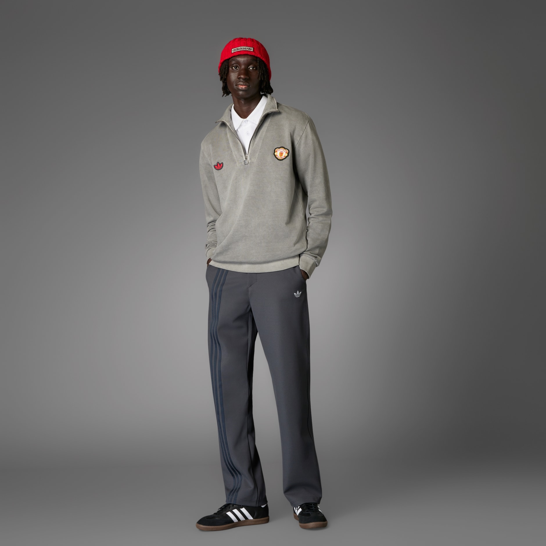 Majica Manchester United Terrace Icons Half-Zip