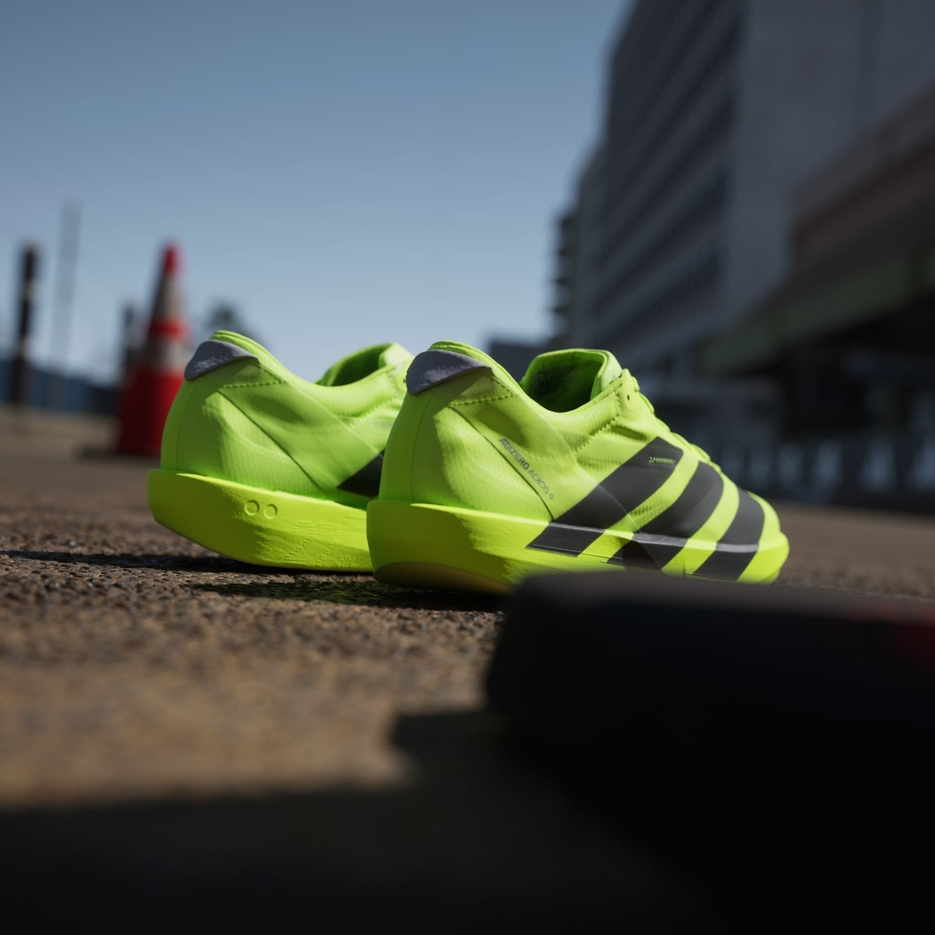 Shoes - Adizero Adios 9 Running Shoes - Green | adidas Oman