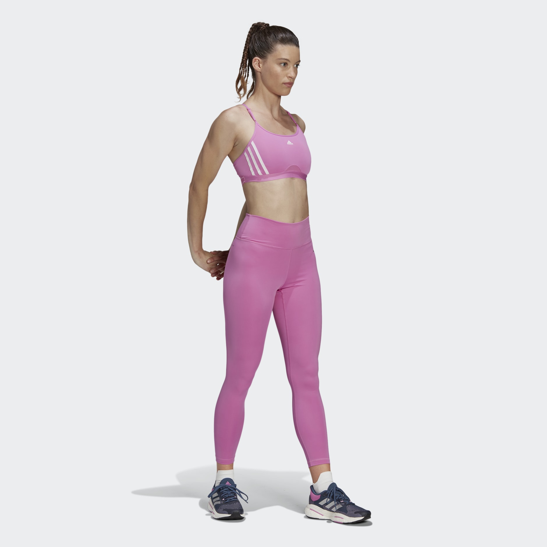 حمالة الصدر adidas Aeroreact Training Light-Support 3-Stripes
