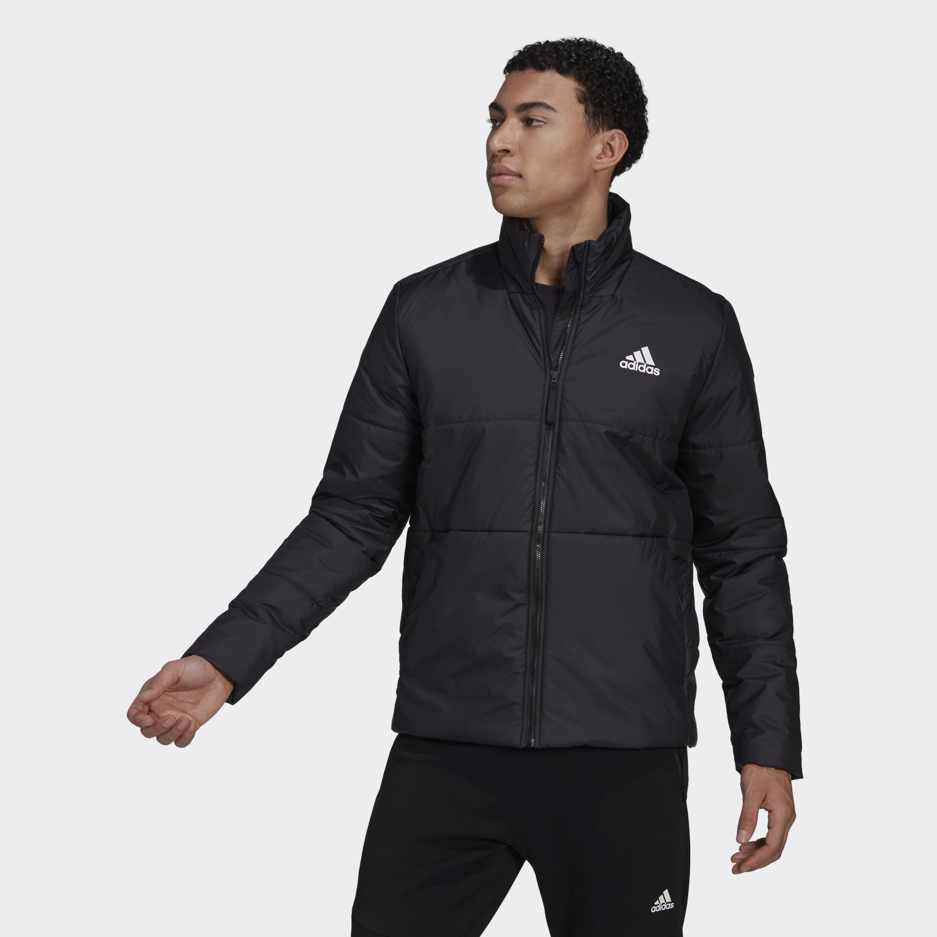 Clothing - BSC 3-Stripes Insulated Jacket - Black | adidas South Africa