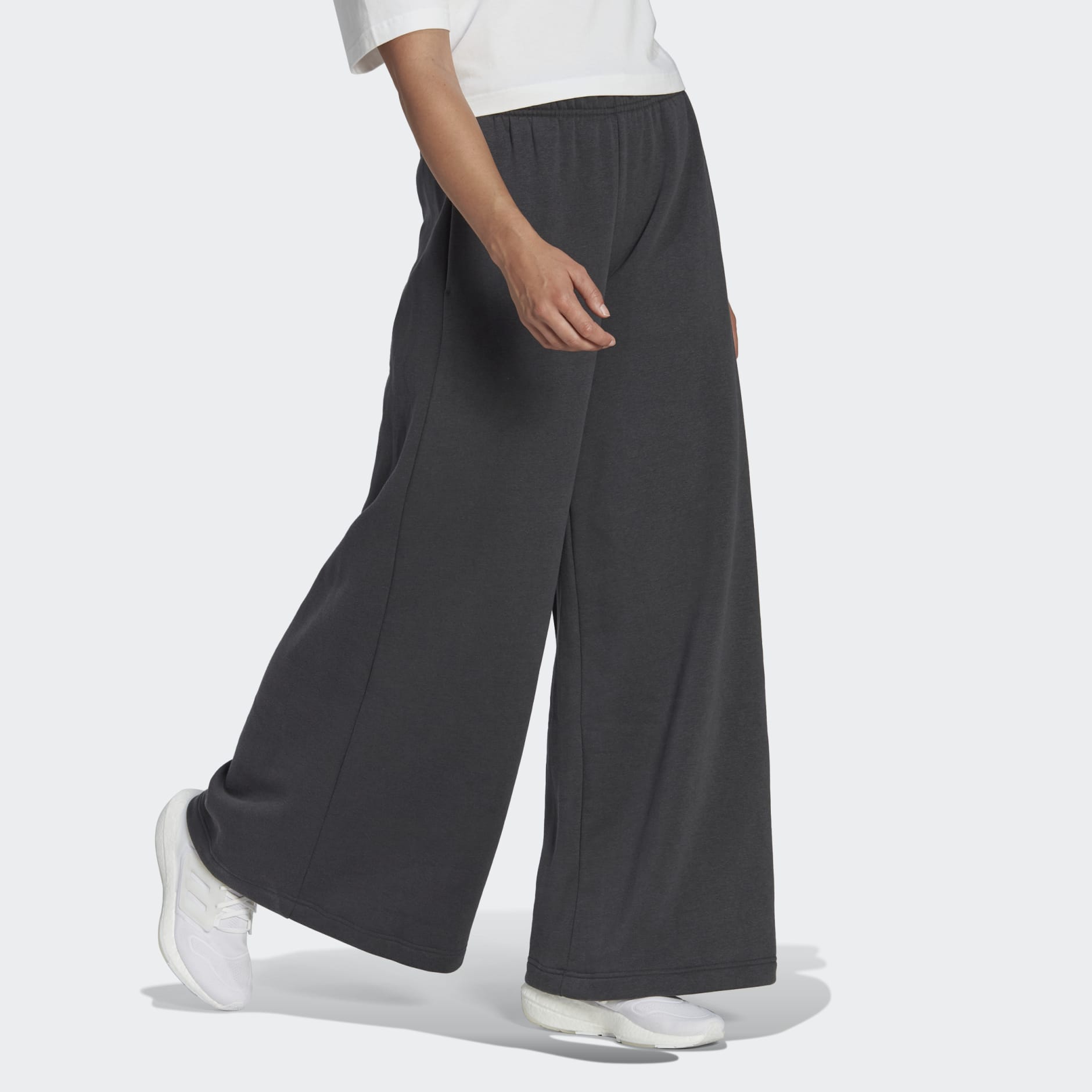 adidas sportswear studio lounge wide fleece pants