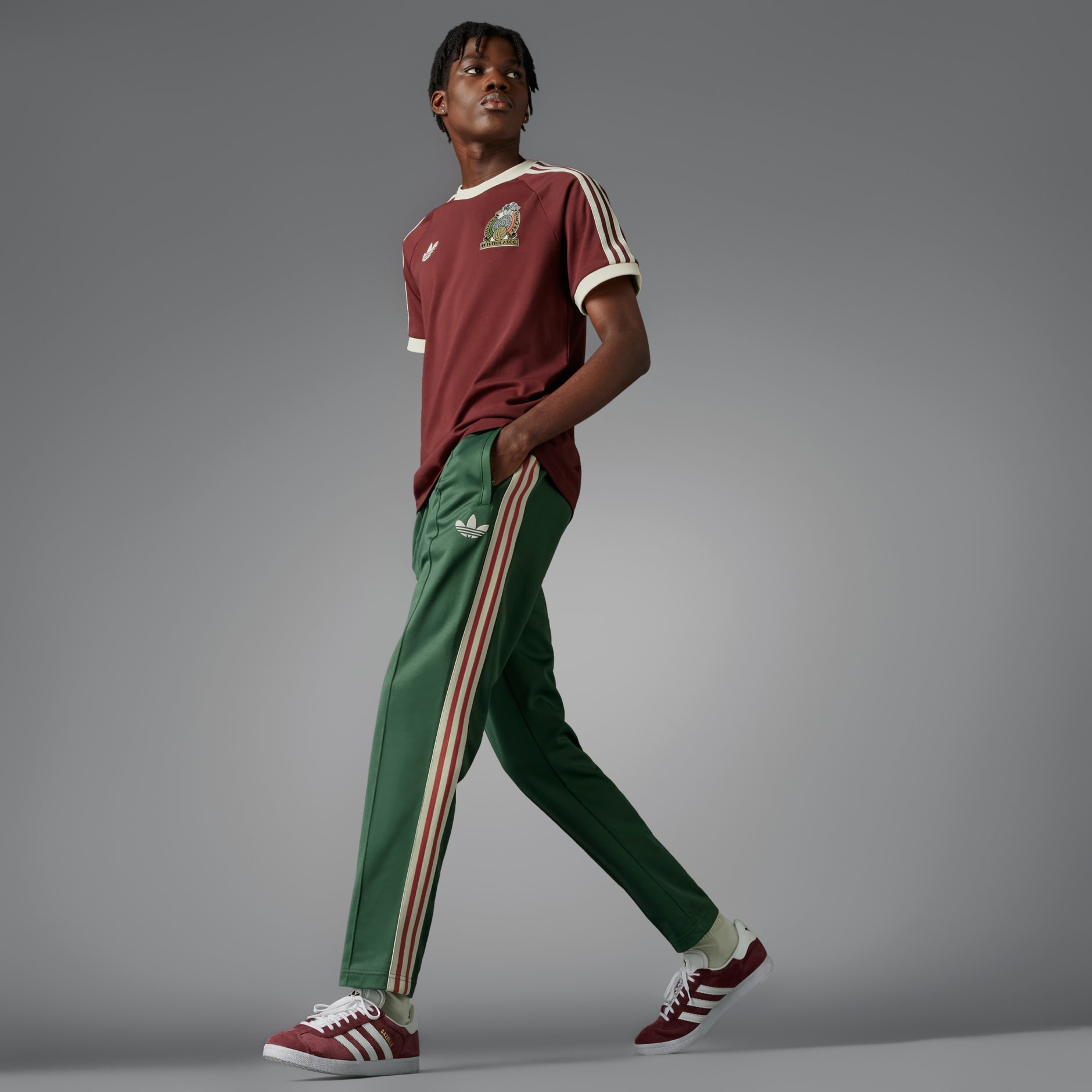 Adidas Originals Adibreak Track Pants Sports Pants Button Row Green