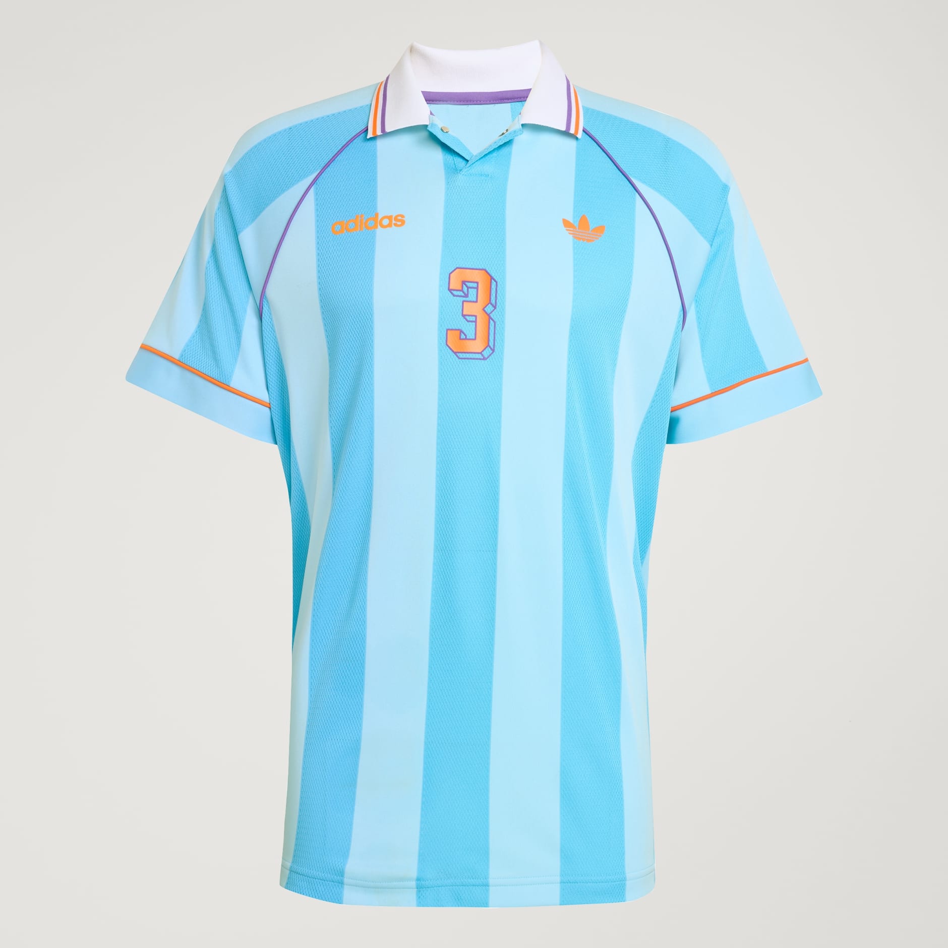 adidas サッカーシャツ ERICKSSON Clothing - Jacquard Stripe Jersey - Blue | adidas Oman