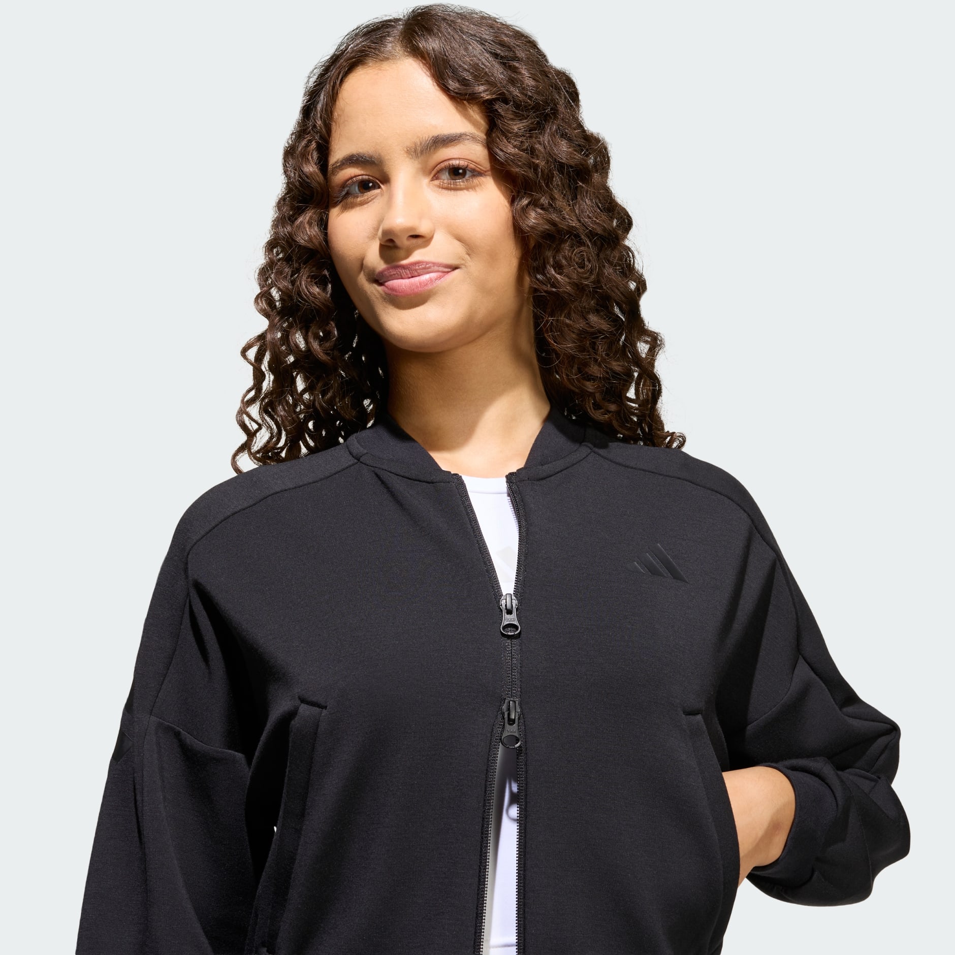 FUTURE ICONS 3 STRIPES FULL ZIP TRACK TOP