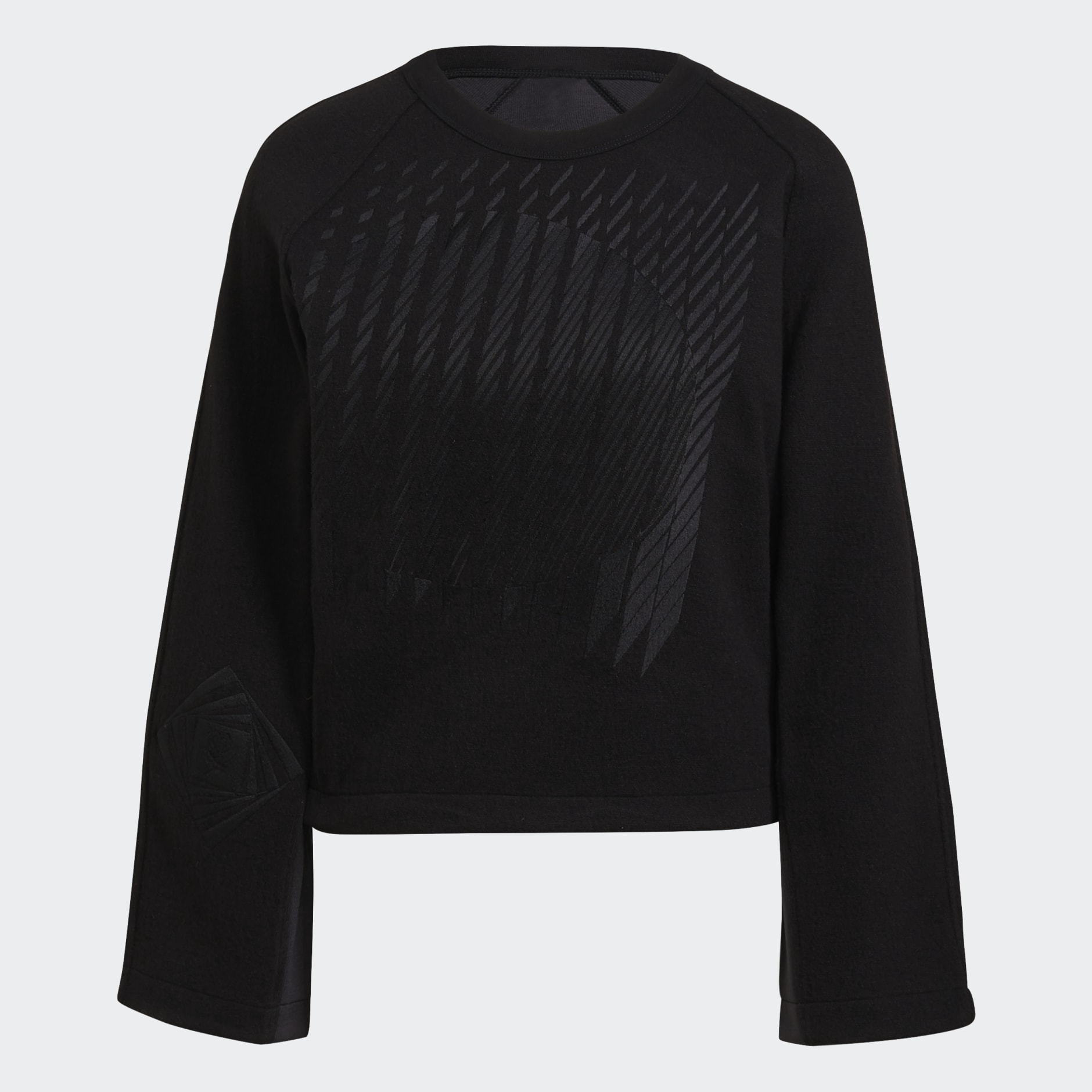 Y-3 Wooly Fleece Graphic Crew Sweatshirt