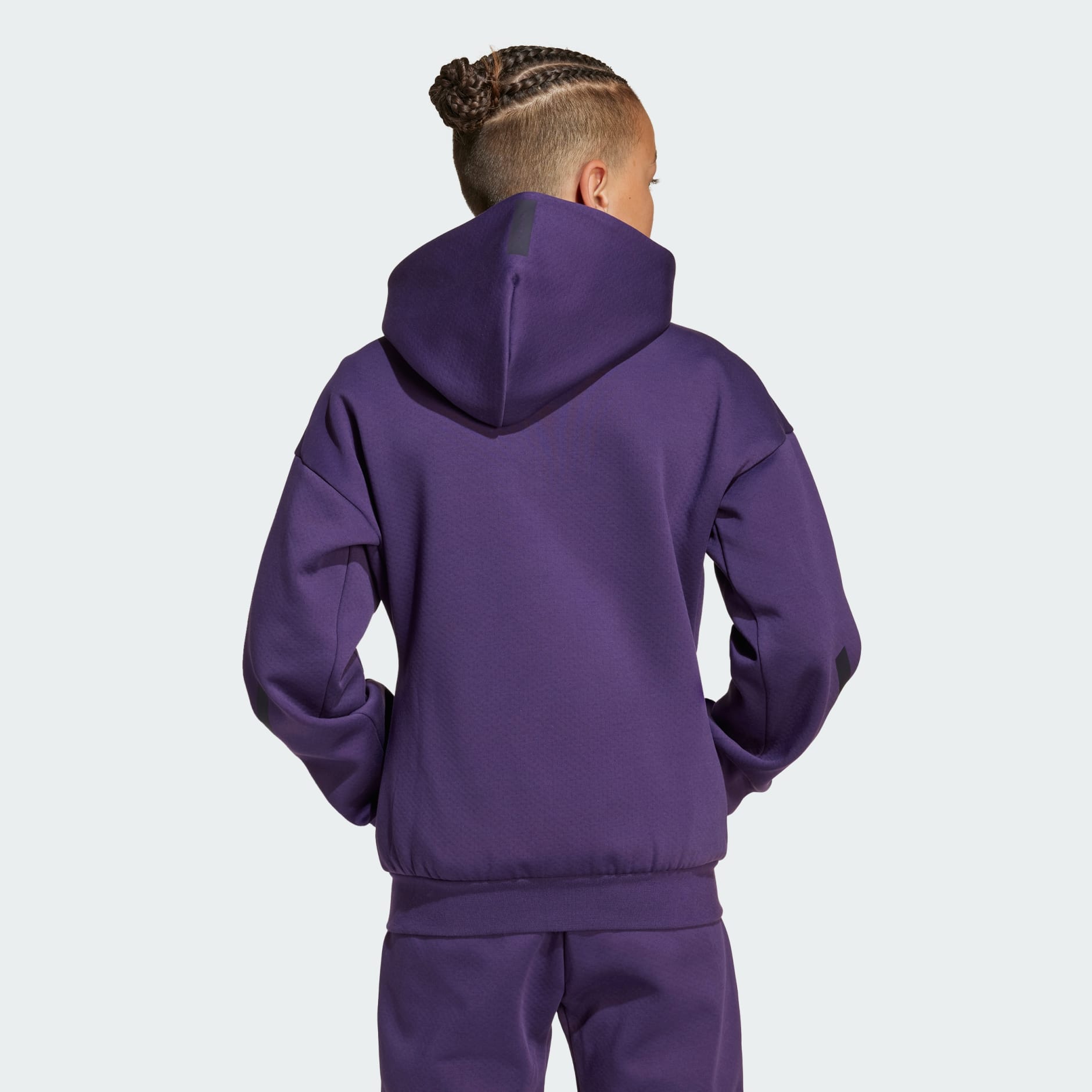 adidas adidas Z.N.E. Full-Zip Hooded Track Jacket - Purple