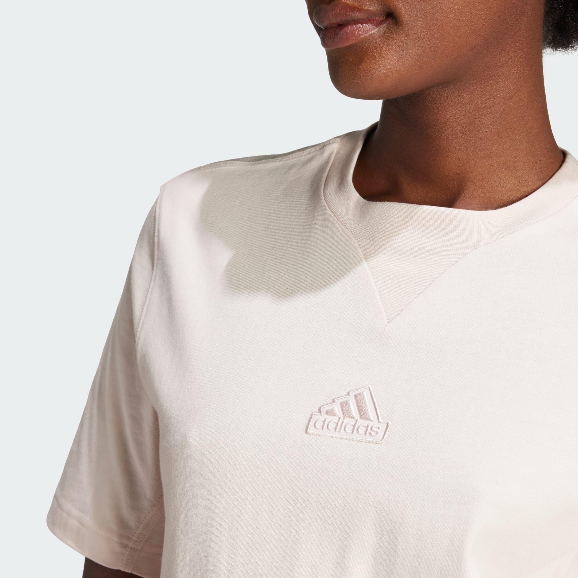 adidas Lounge Tee - Pink | adidas UAE