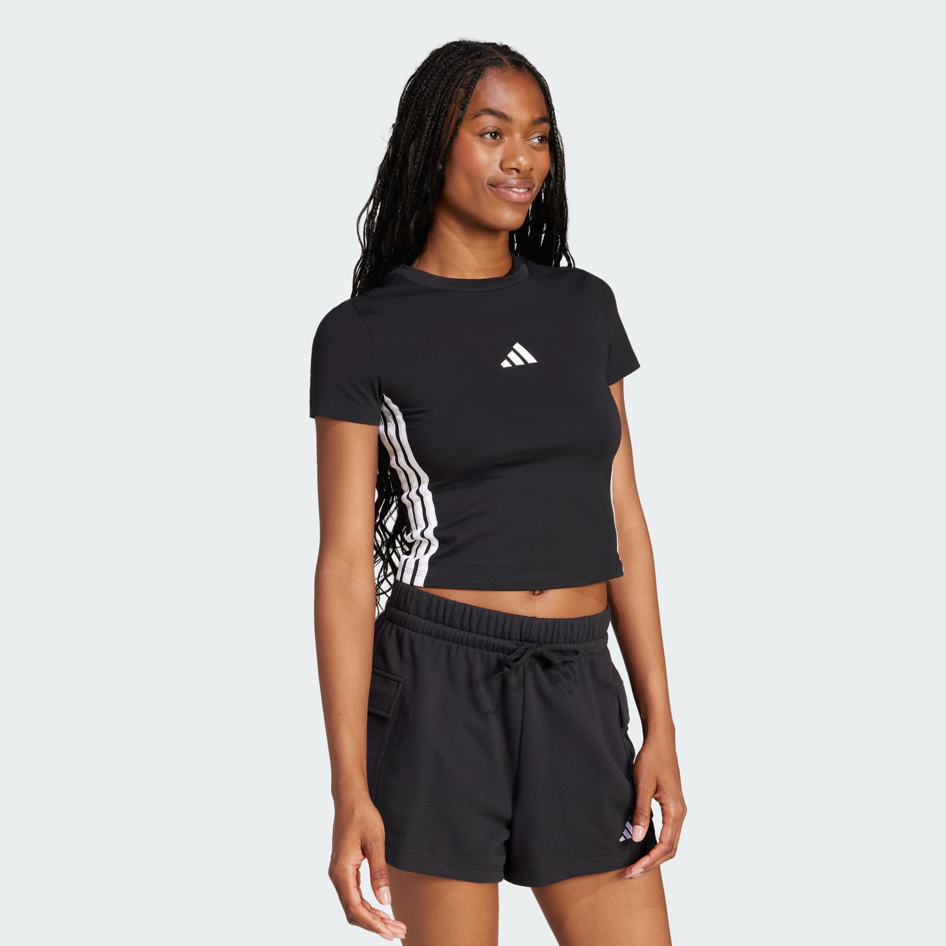 Essentials 3-Stripes Slim Baby Tee