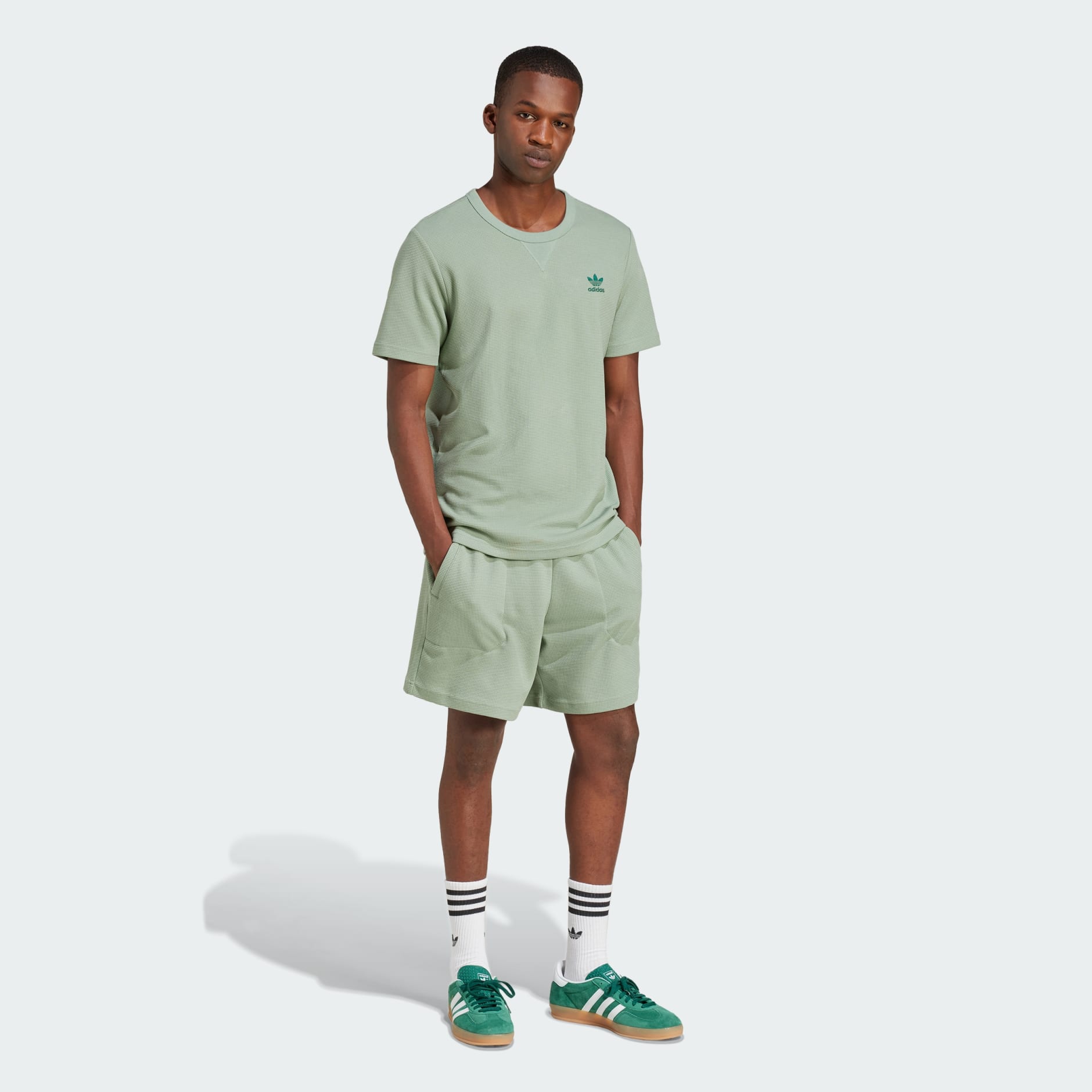 Essentials Trefoil Waffle Shorts
