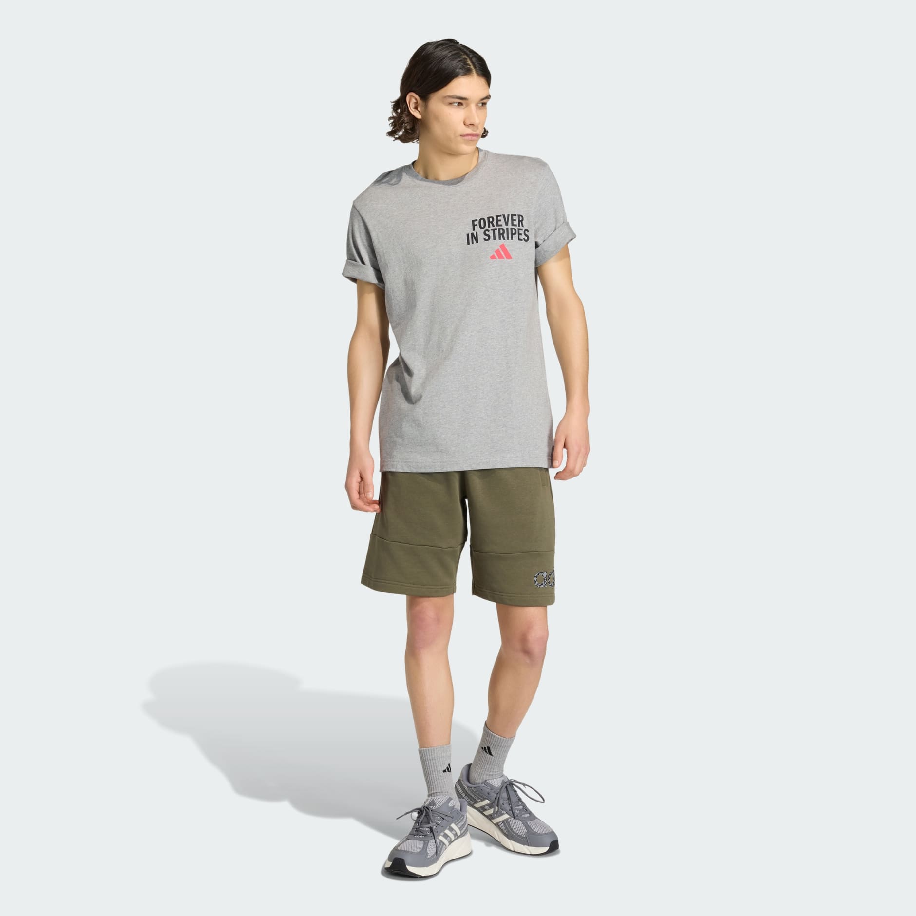 FOREVER IN STRIPES GRAPHIC T-SHIRT