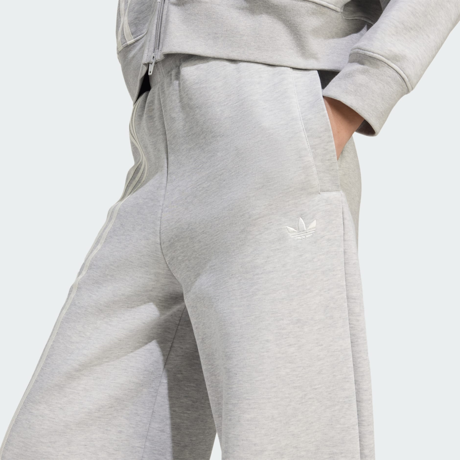 Pantaloni largi Off Placed cu 3 dungi