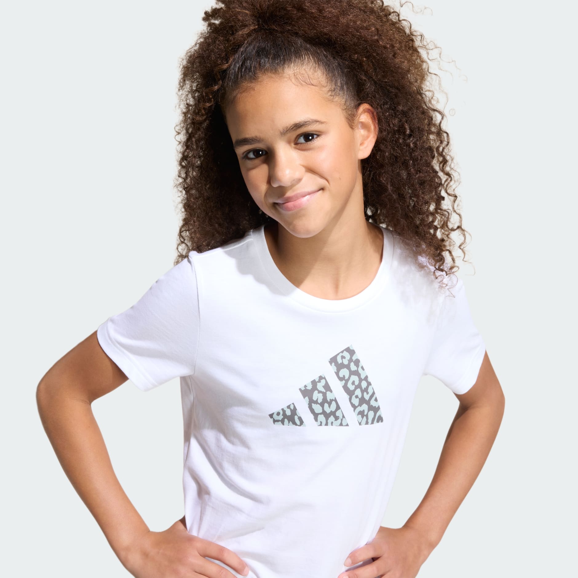 Junior Girls Animal Print Graphic Tee