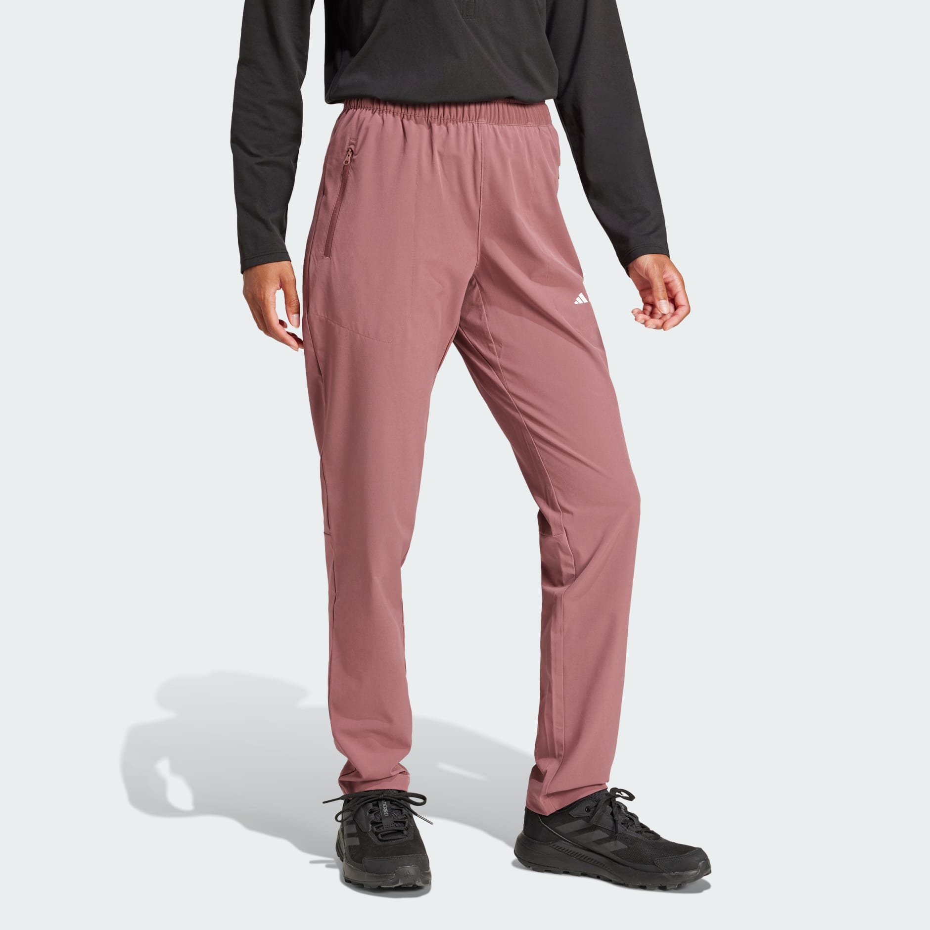 CLOTHING - Multi Essentials Stretch Pants - Burgundy