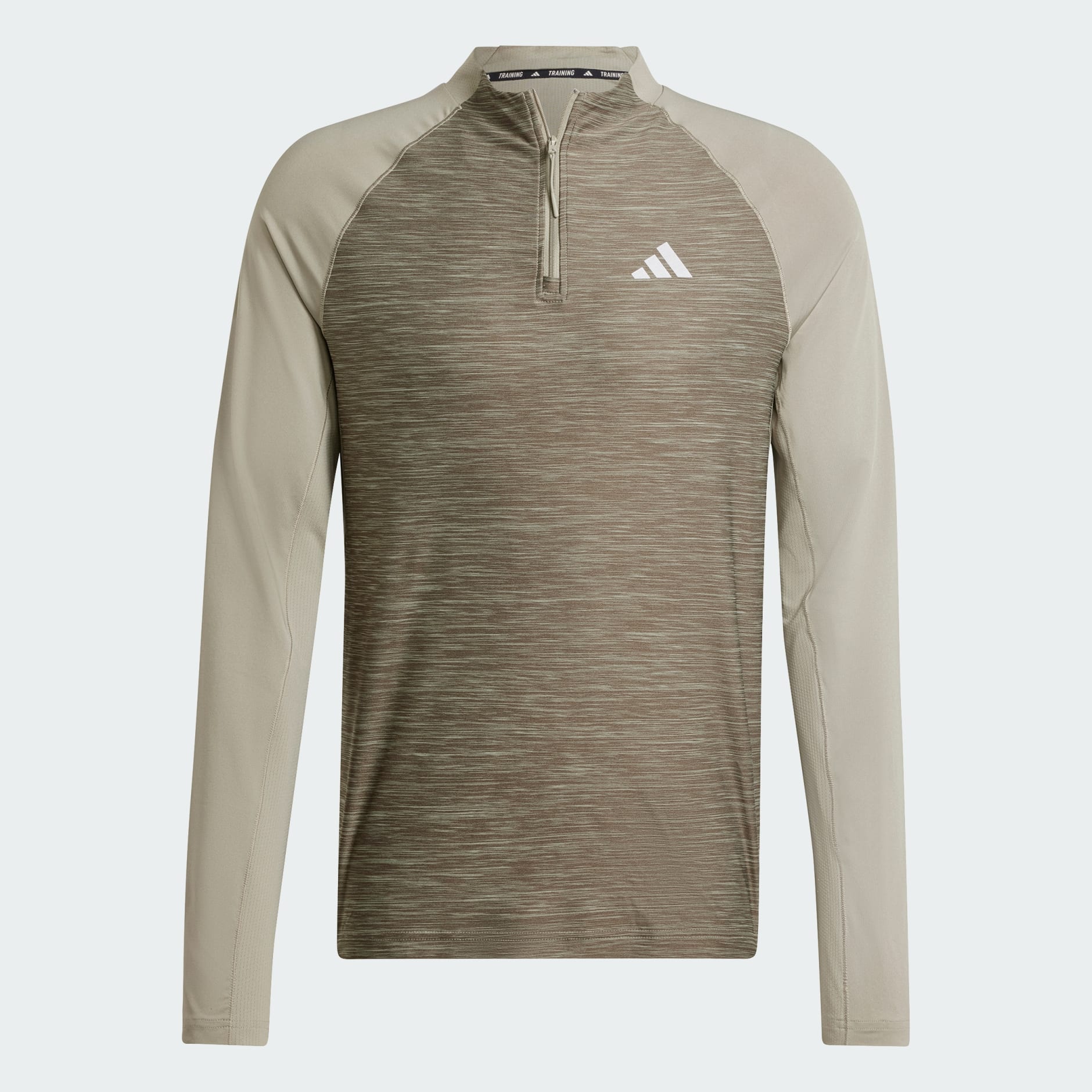 Gym+ Training 3-Stripes 1/4-Zip Long Sleeve Tee