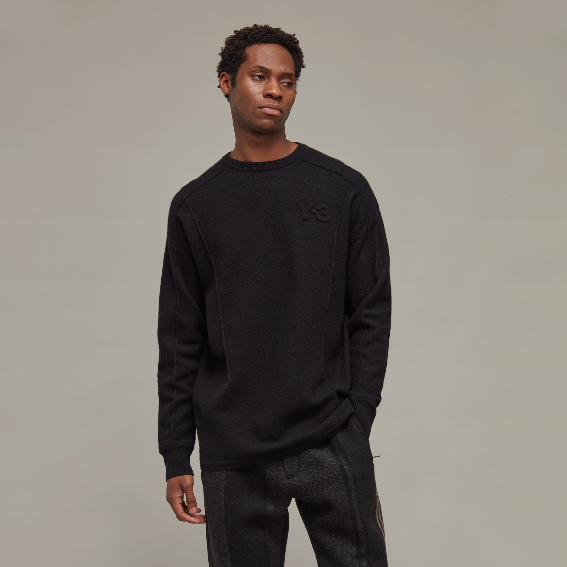 Y-3 Classic Merino Blend Knit Crew Sweater