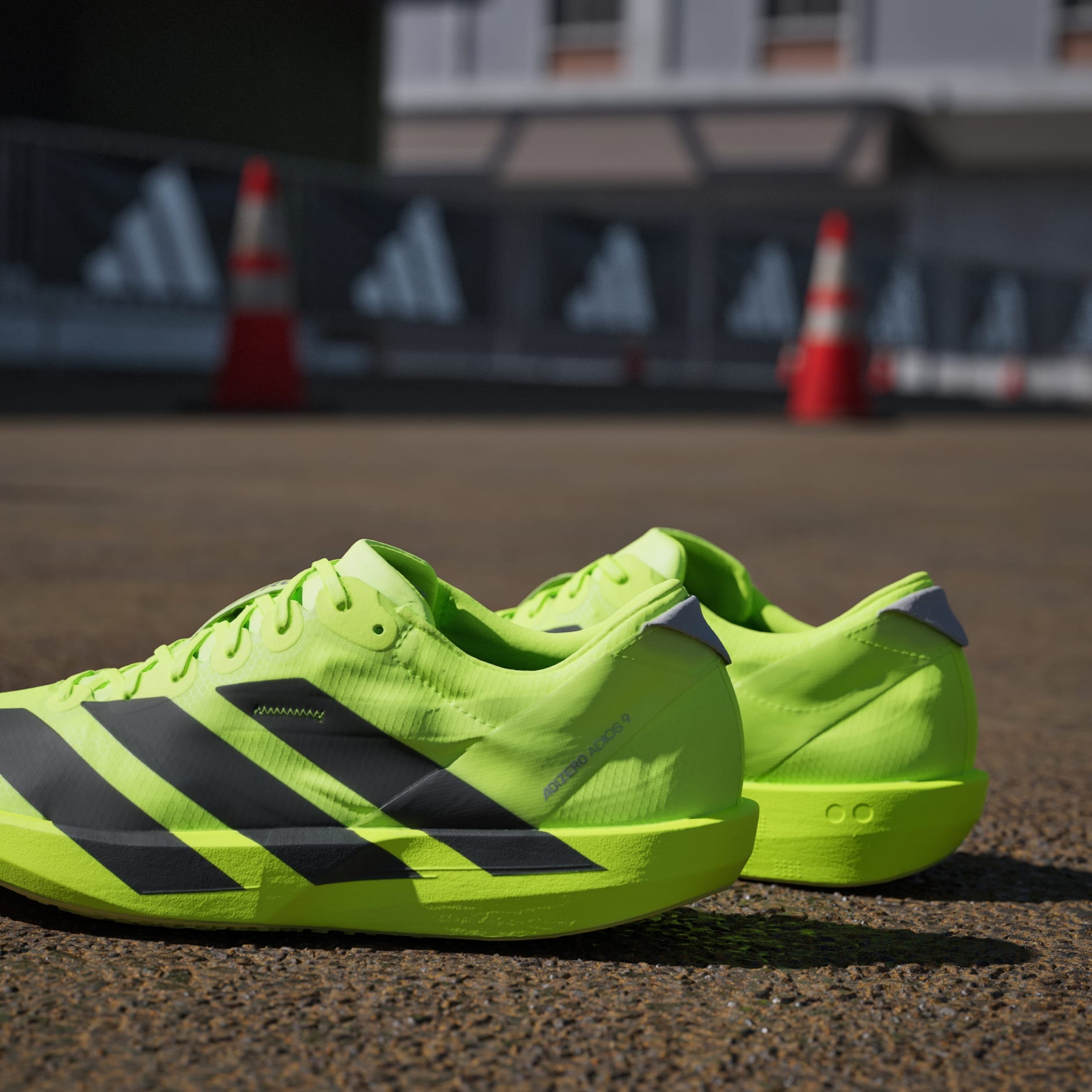 Shoes - Adizero Adios 9 Running Shoes - Green | adidas Oman