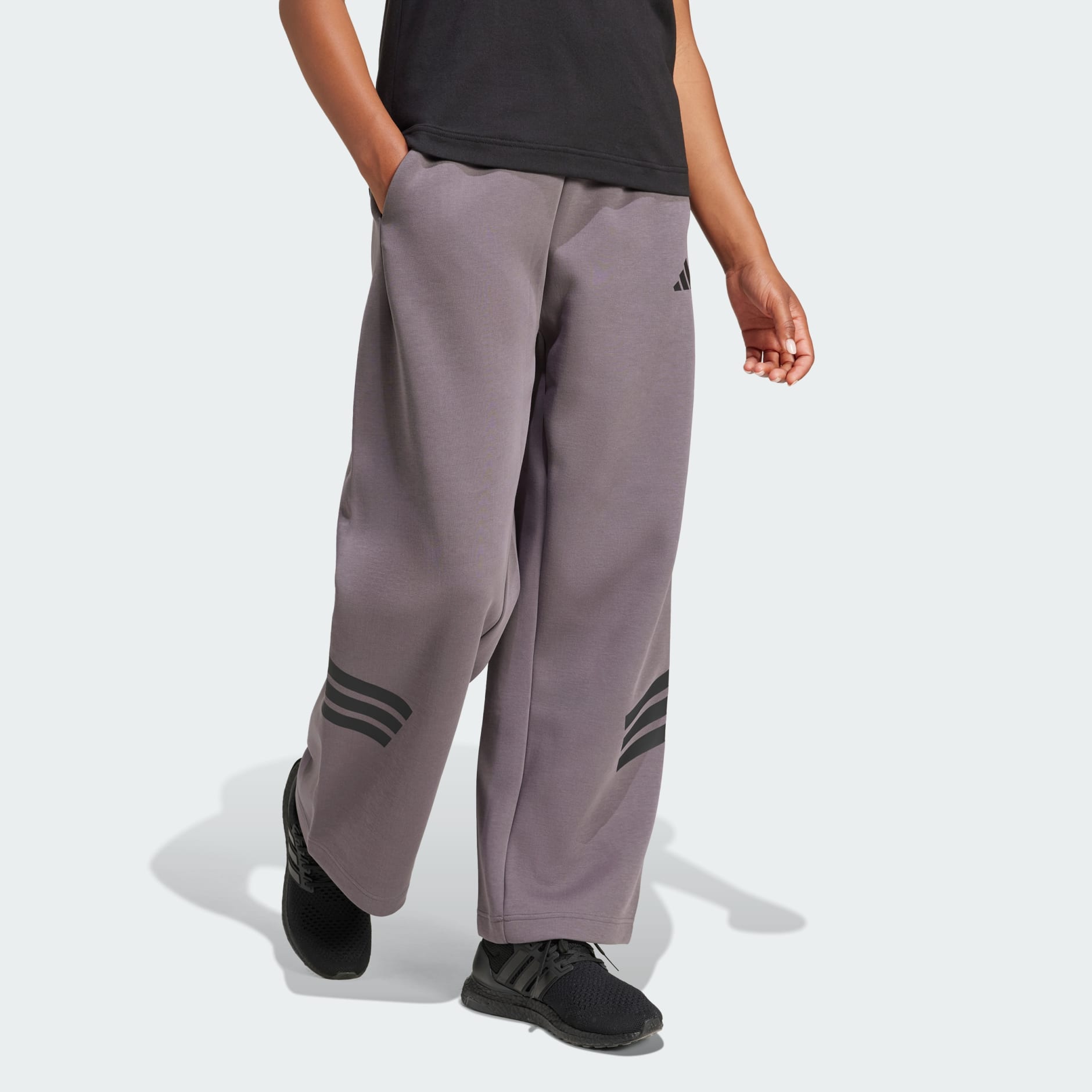 Future Icons 3-Stripes Open-Hem Pants