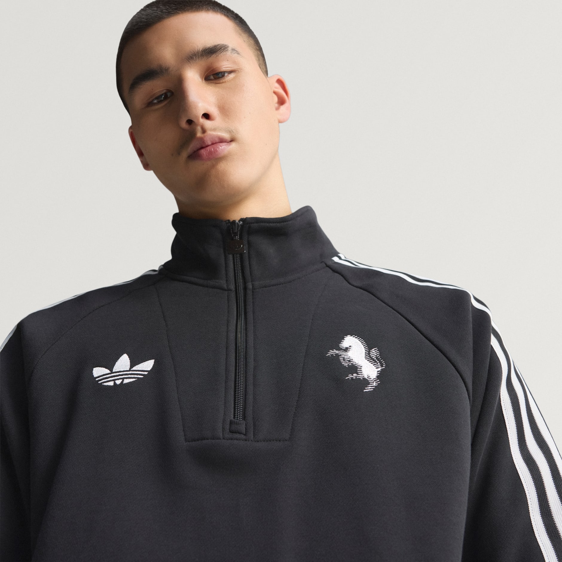 Bluză FC Juventus Originals cu fermoar scurt