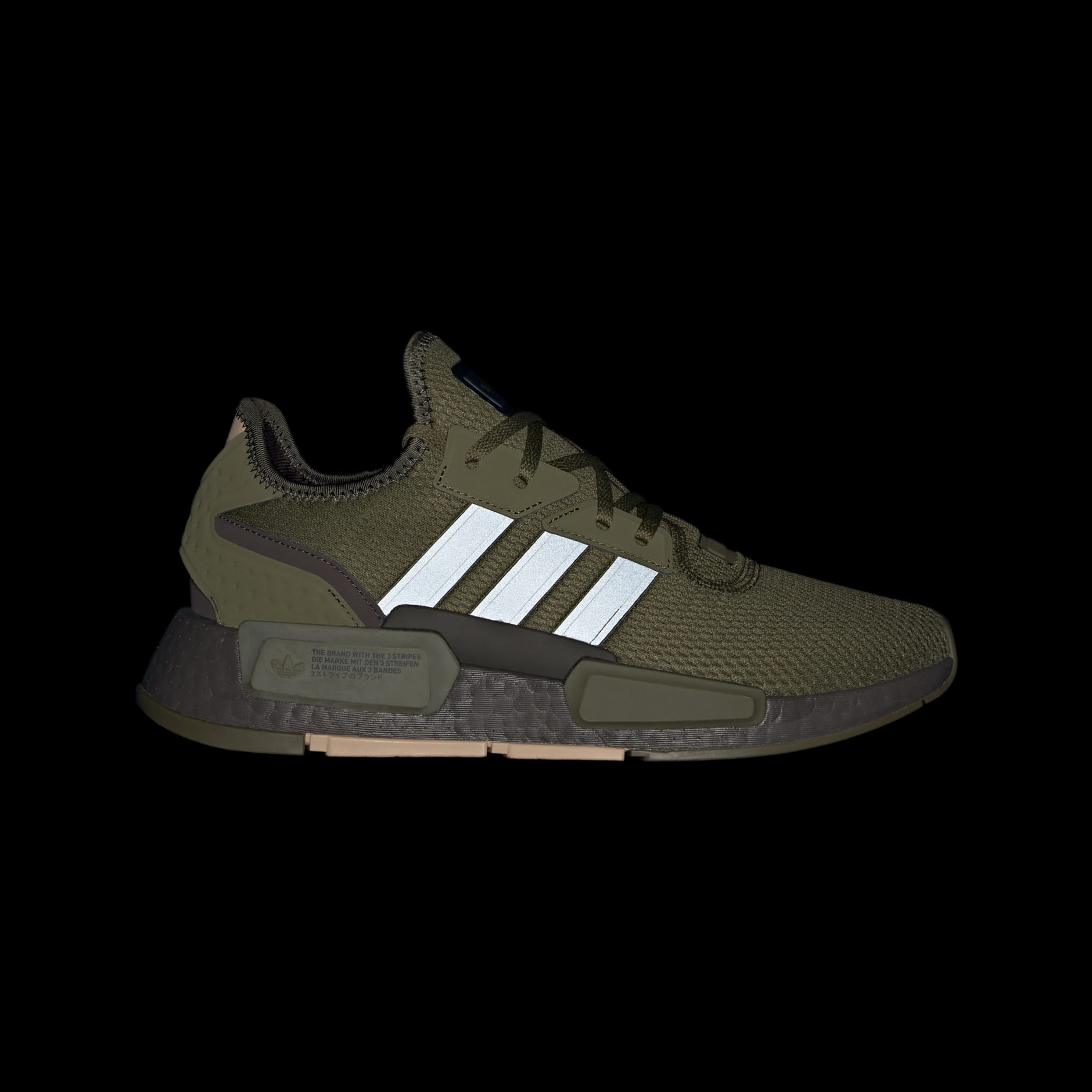 Khaki green adidas nmd r1 best sale