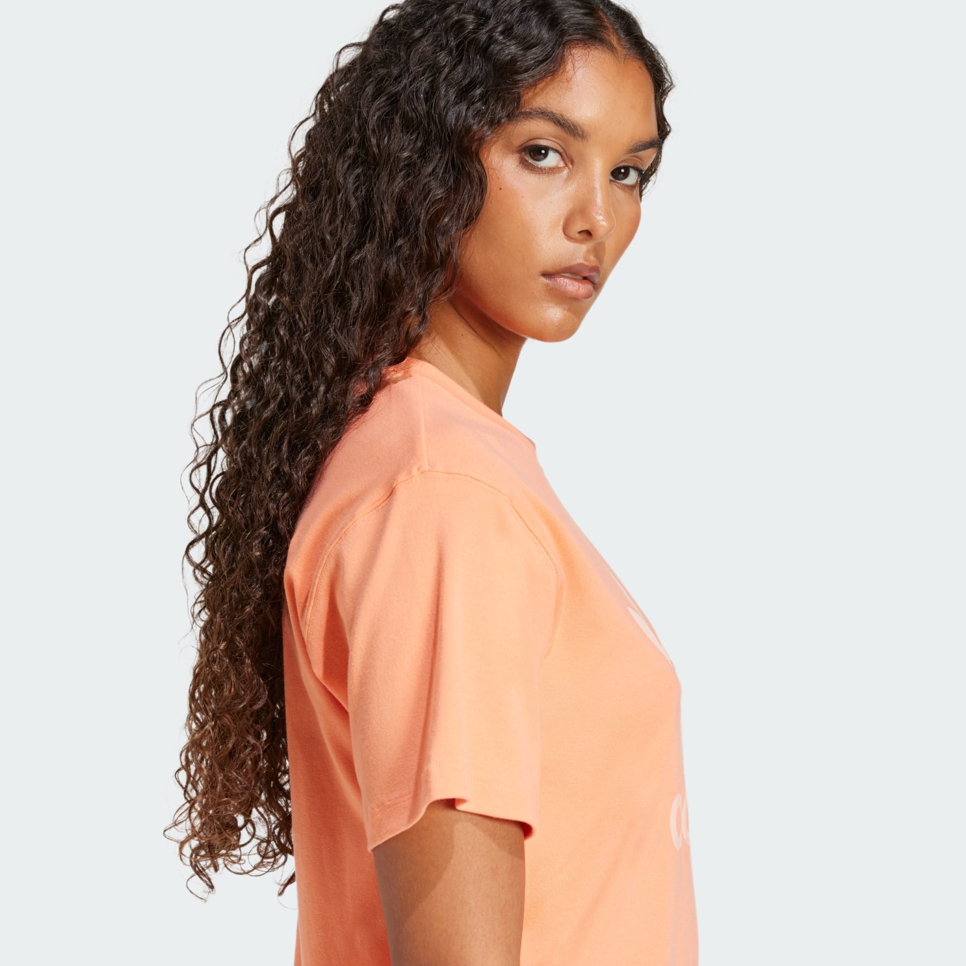 CLOTHING - Trefoil Regular Tee - Orange | adidas Oman