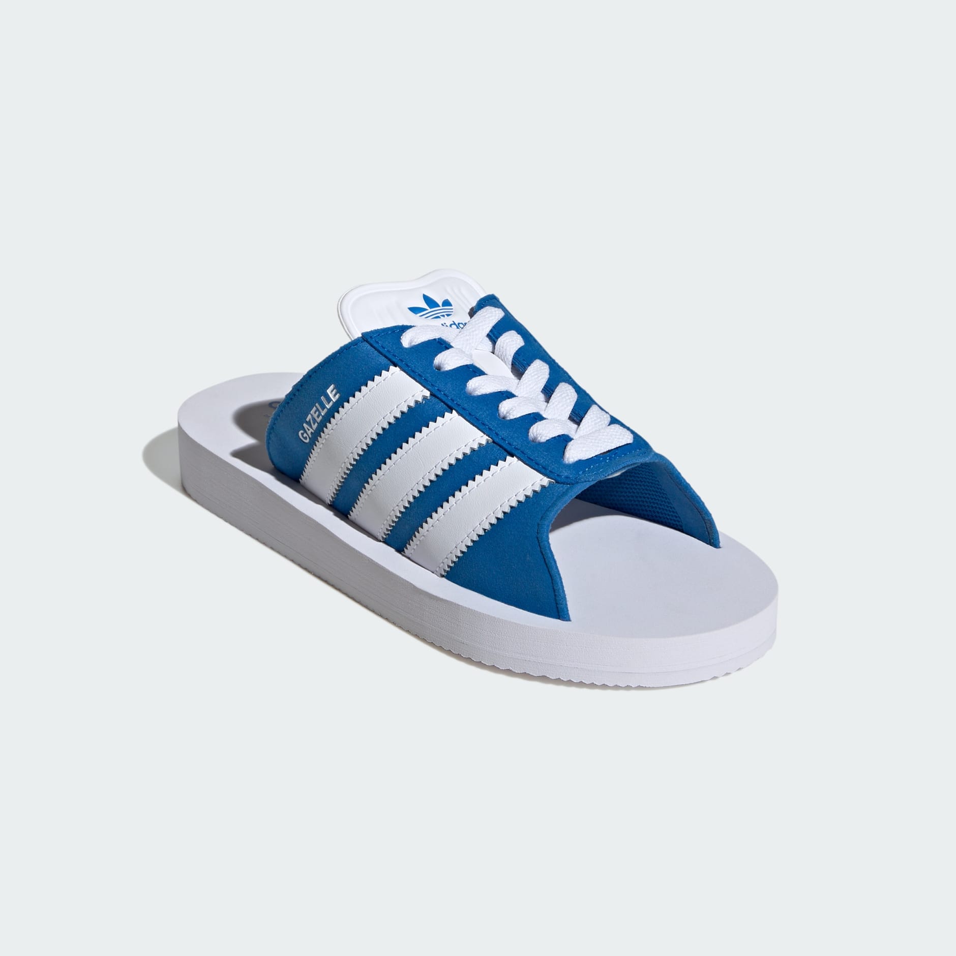 Gazelle Beach Slides - Blue | adidas Hong Kong