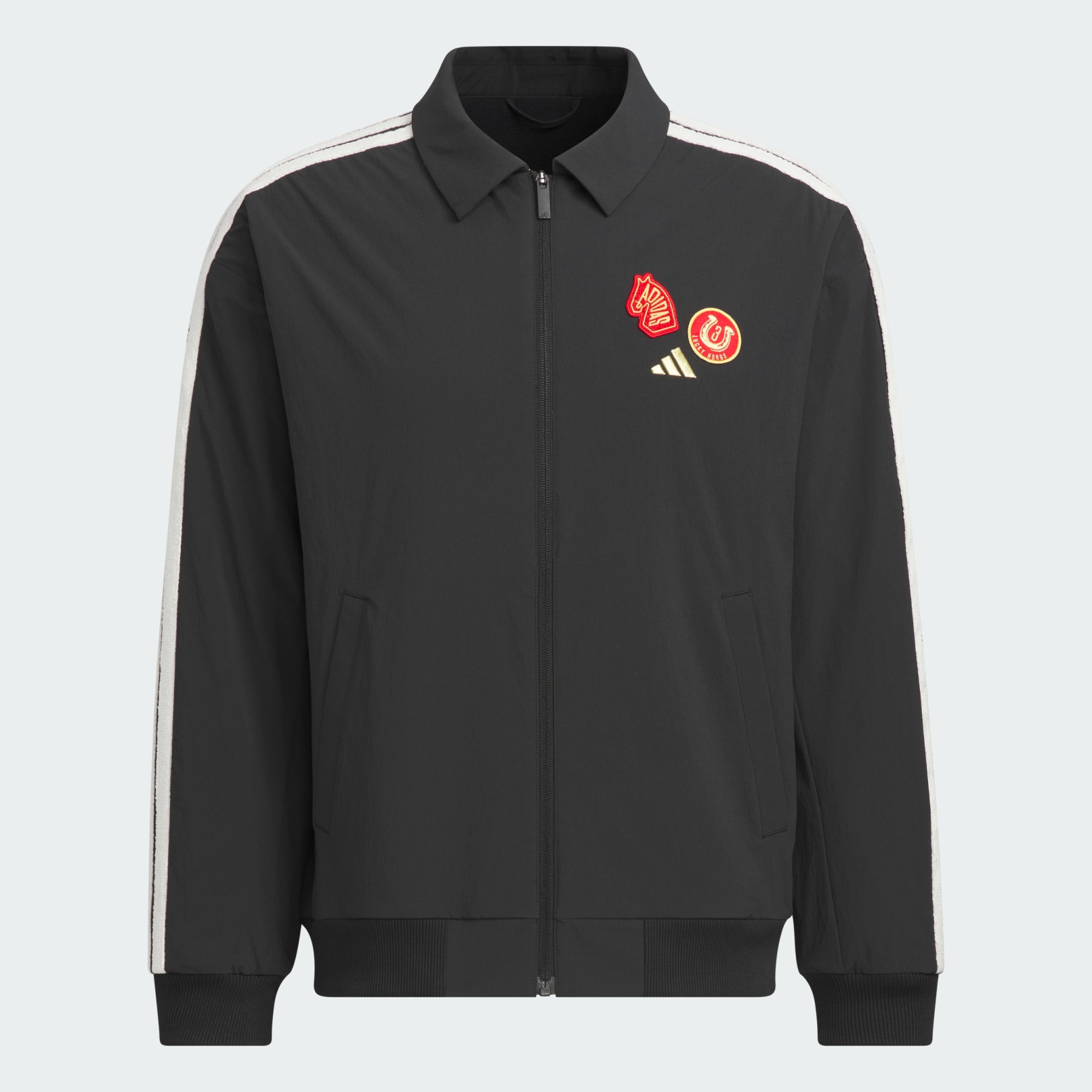 CNY 3 STRIPES REVERSIBLE WOVEN JACKET - Black | adidas Hong Kong