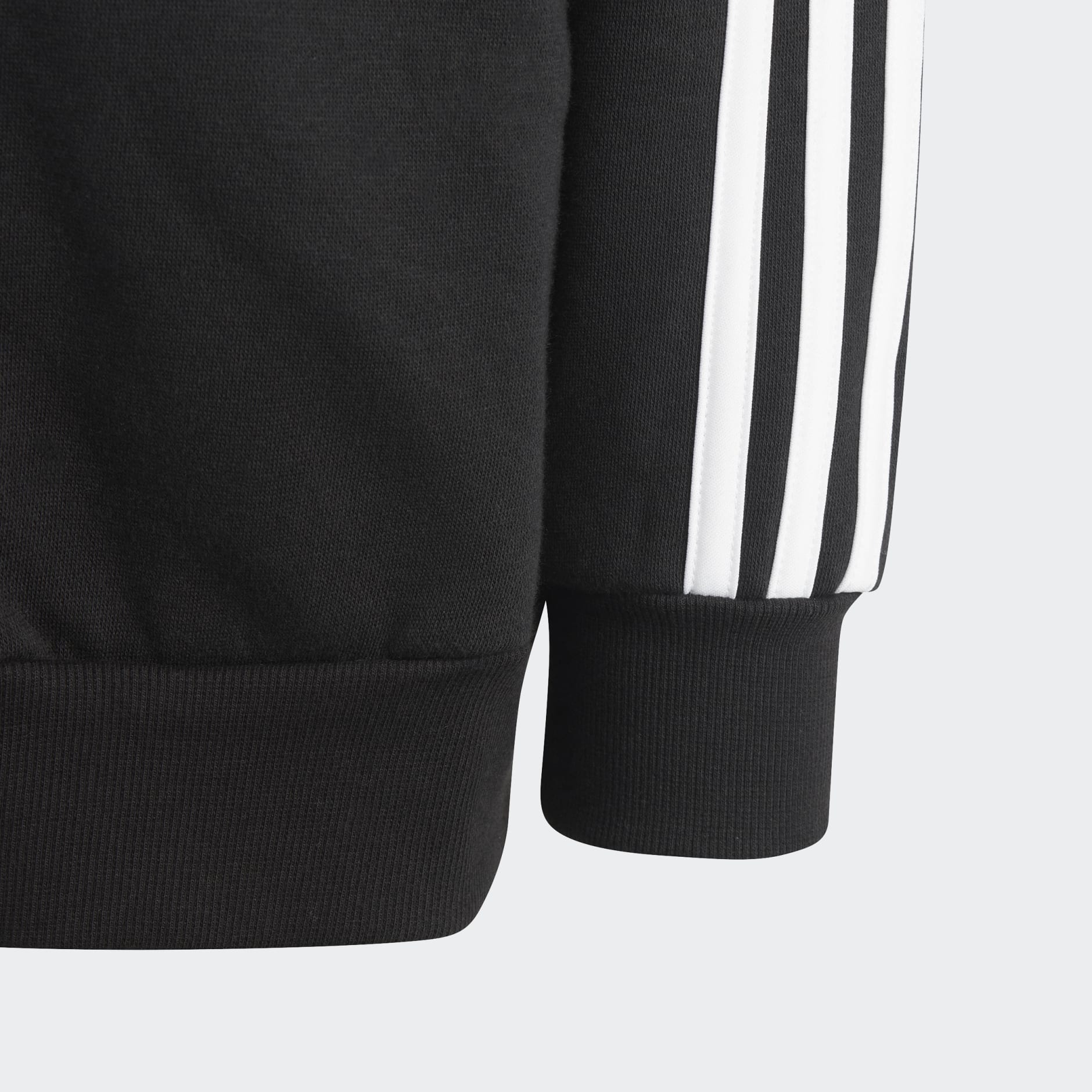 Kids Clothing - Essentials 3-Stripes Zip Hoodie - Black | adidas Qatar