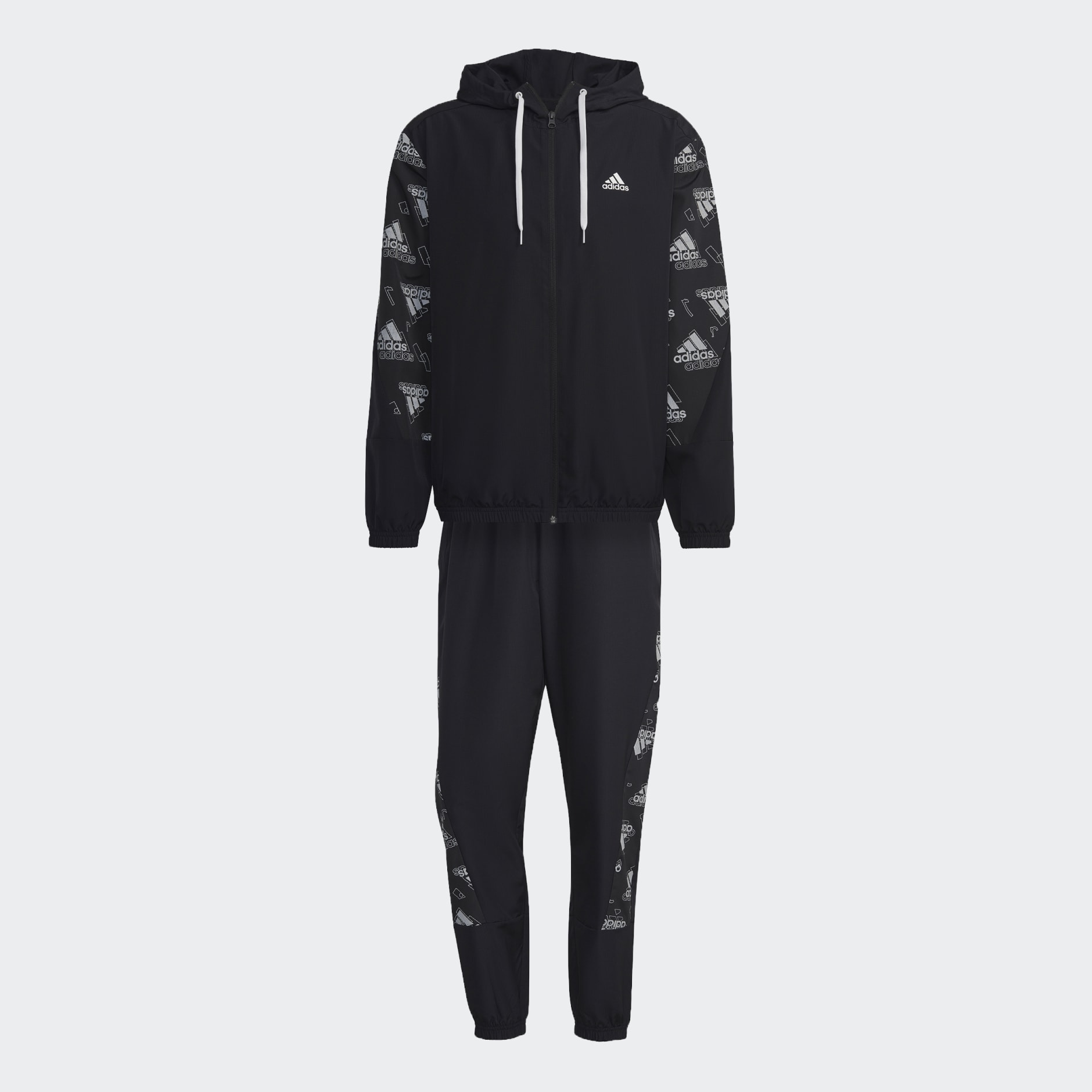 Woven Allover Print Track Suit