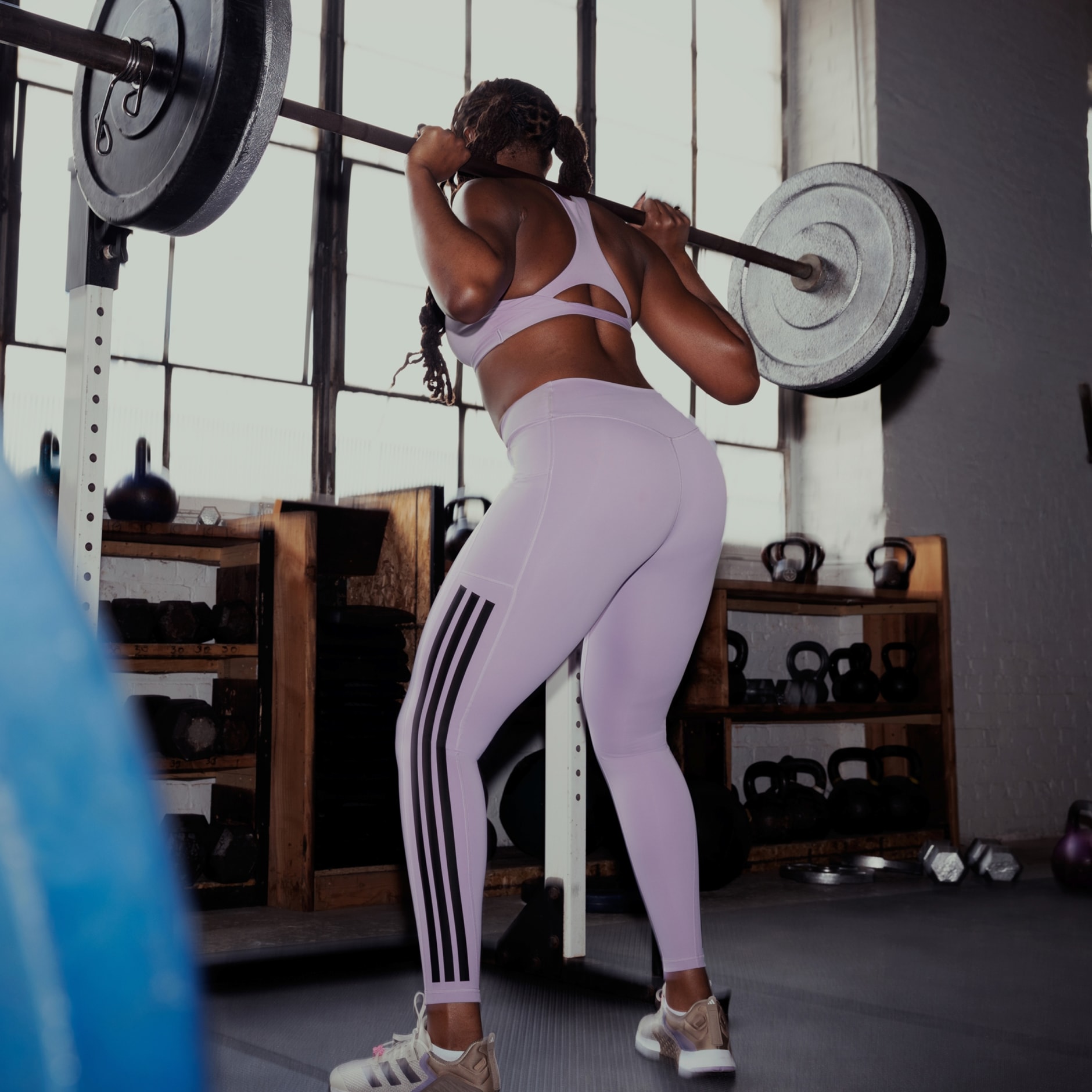 Optim&eacute; 3-Stripes Full Length Leggings