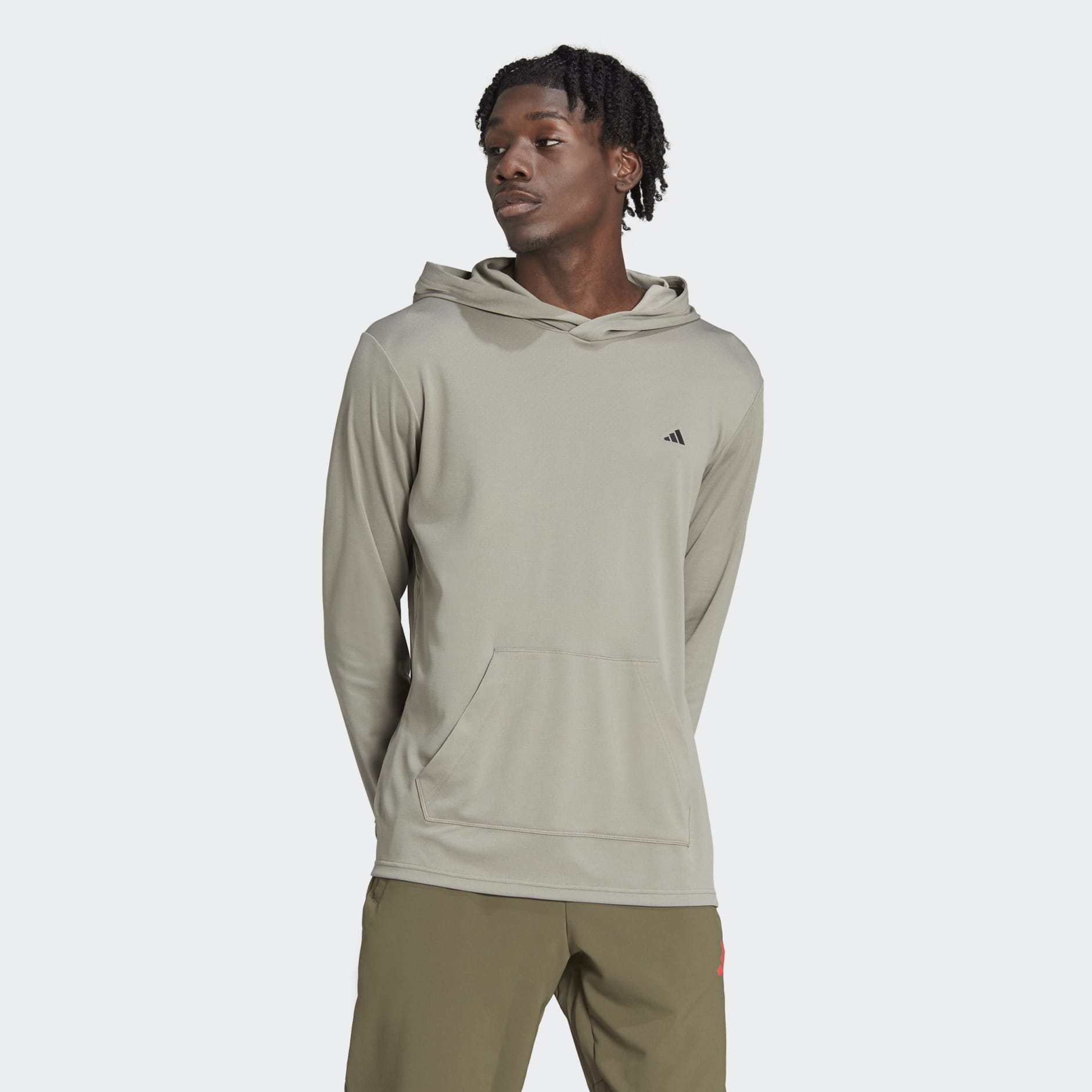 mesh verdund Executie Men's Clothing - Train Essentials Made to be Remade Training Long Sleeve  Hoodie - Green | adidas Oman