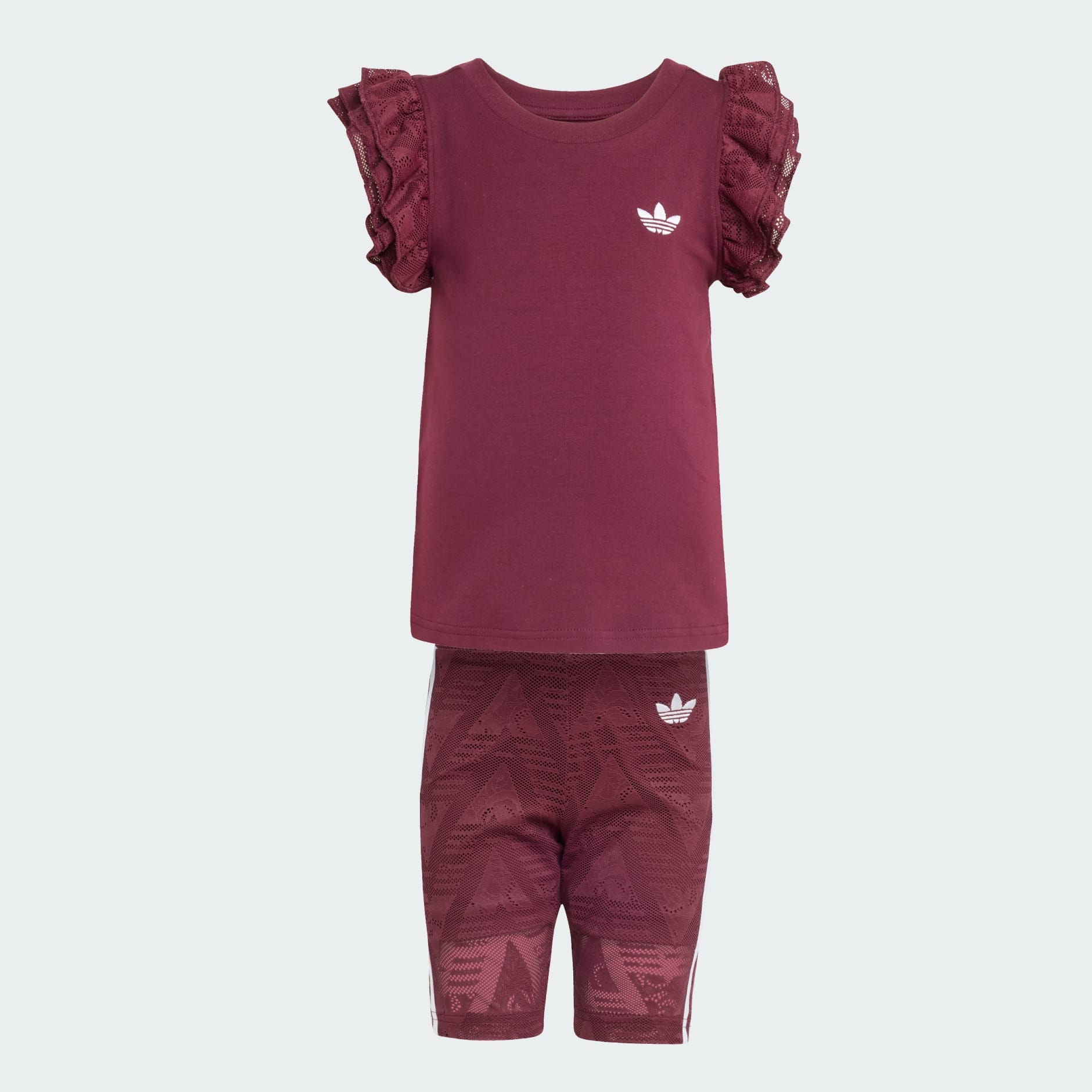 LACE CYCLING SHORT TEE SET