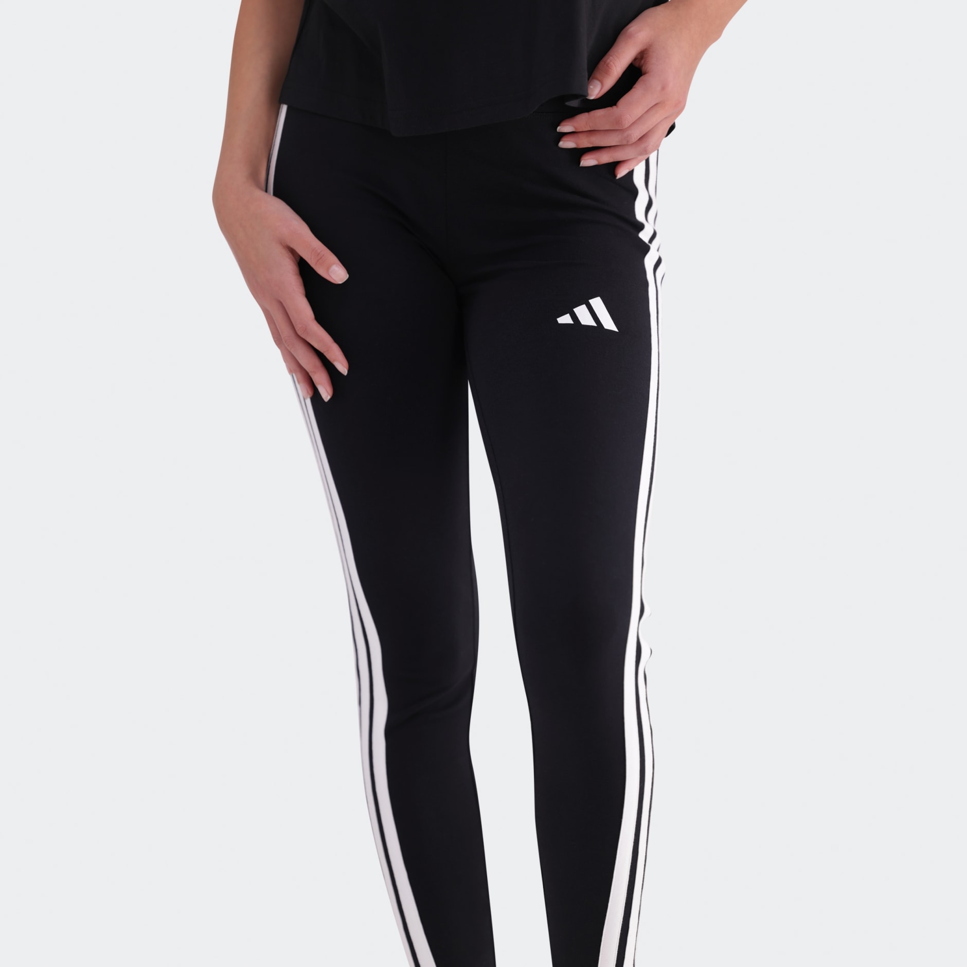 Essentials 3-Stripes Cotton Leggings