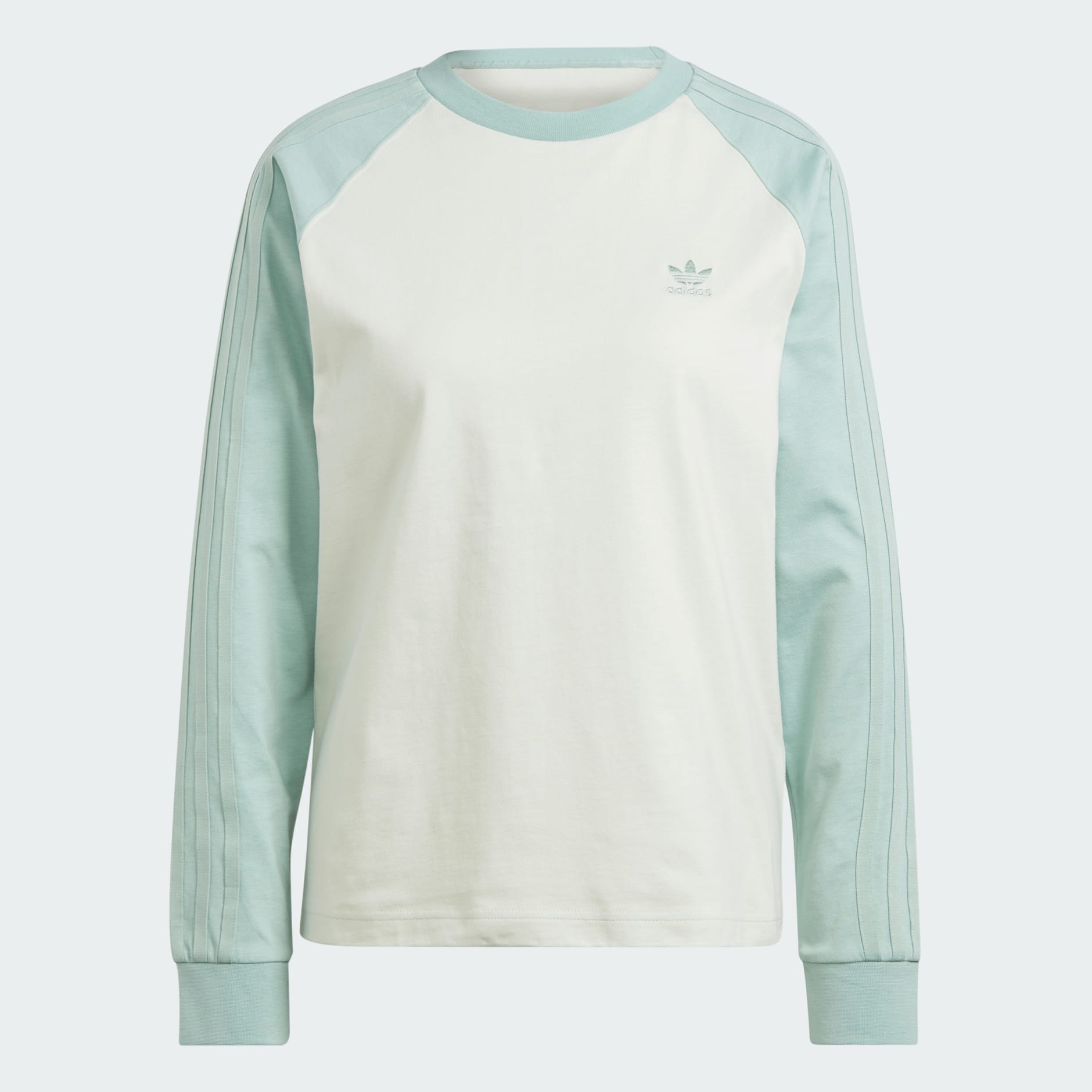 Clothing - Long Sleeve Tee - Green | adidas South Africa