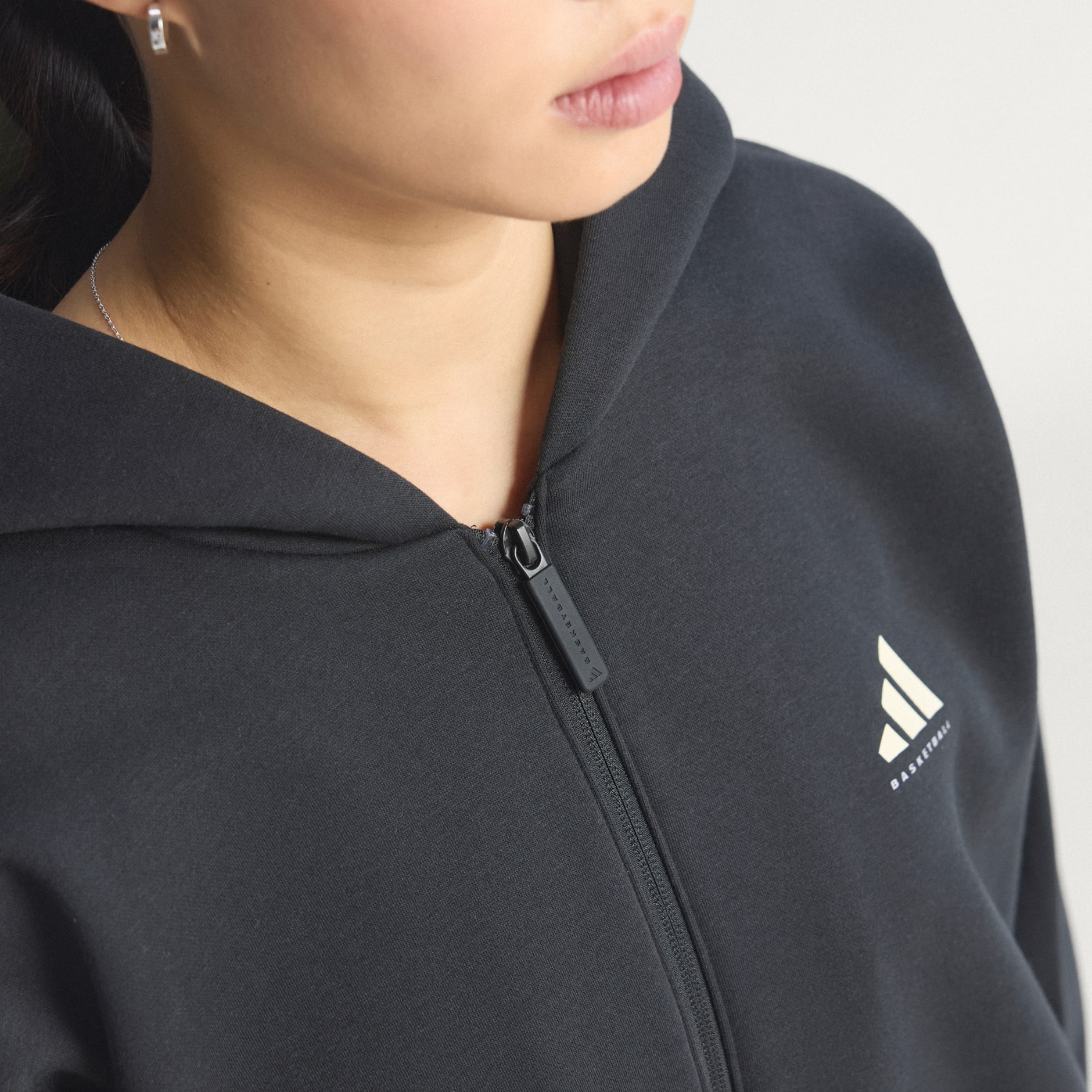 Veste &agrave; capuche zip int&eacute;gral adidas Basketball (Non genr&eacute;e)