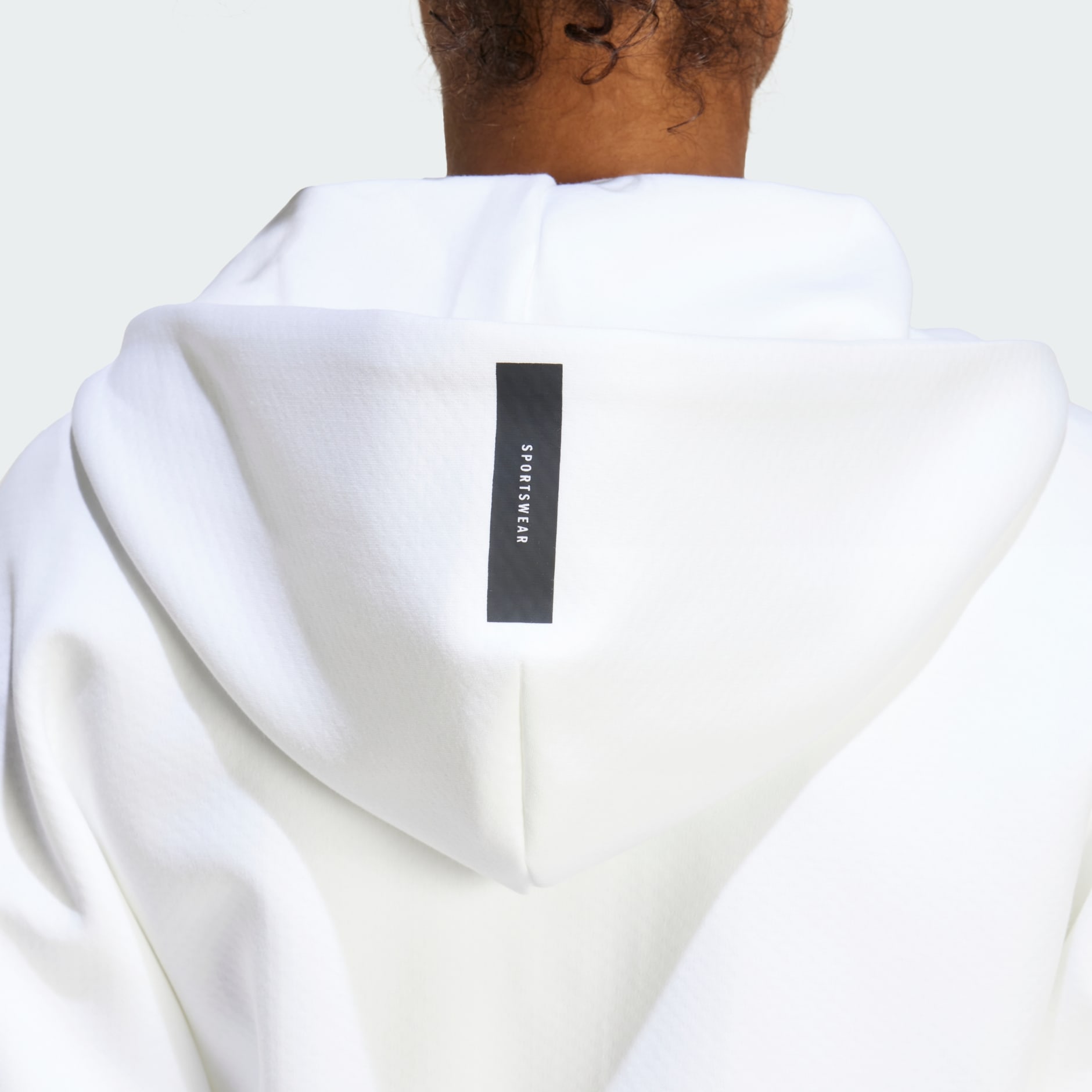 Adidas zone hoodie white online