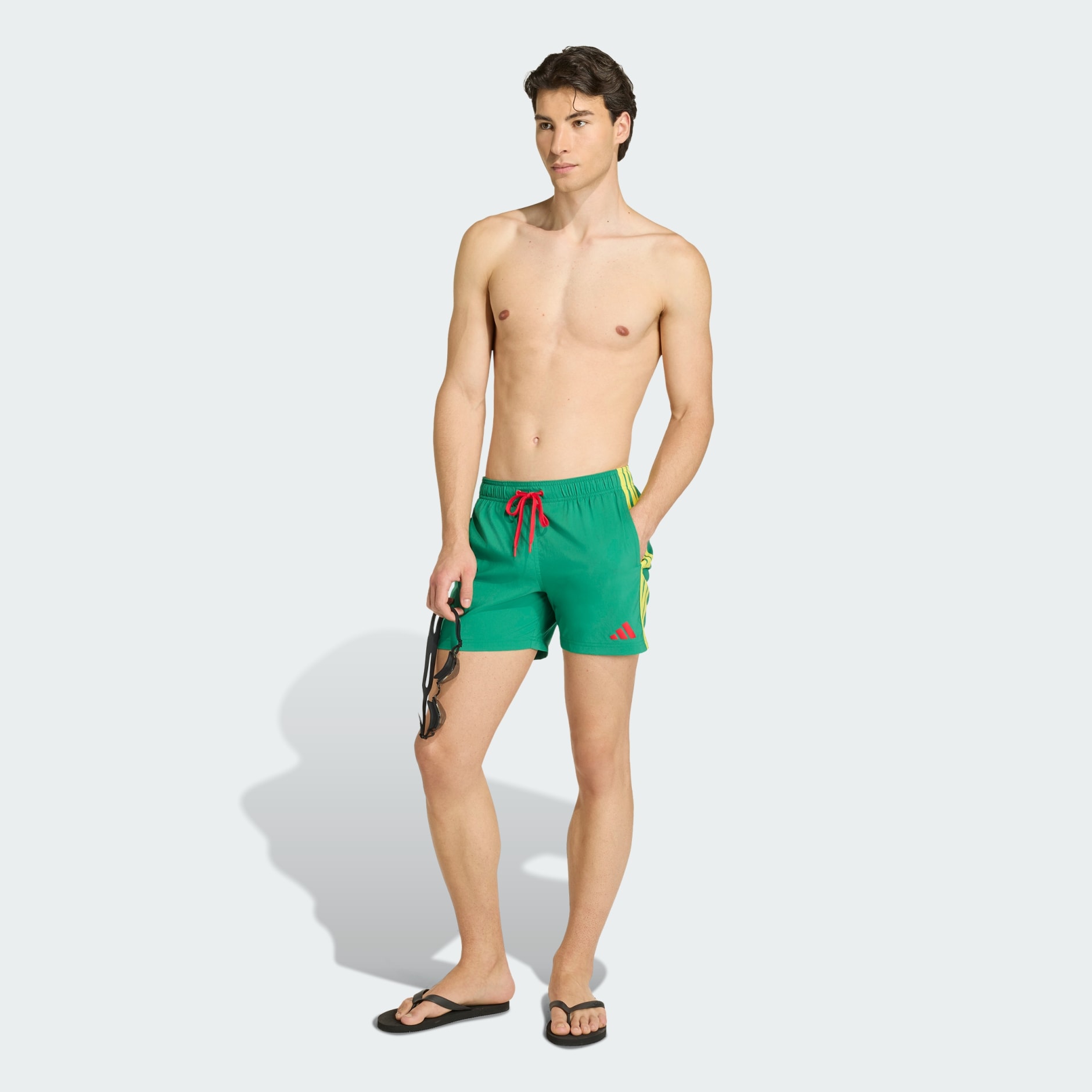3 STRIPES SWIM SHORTS 5 INCH