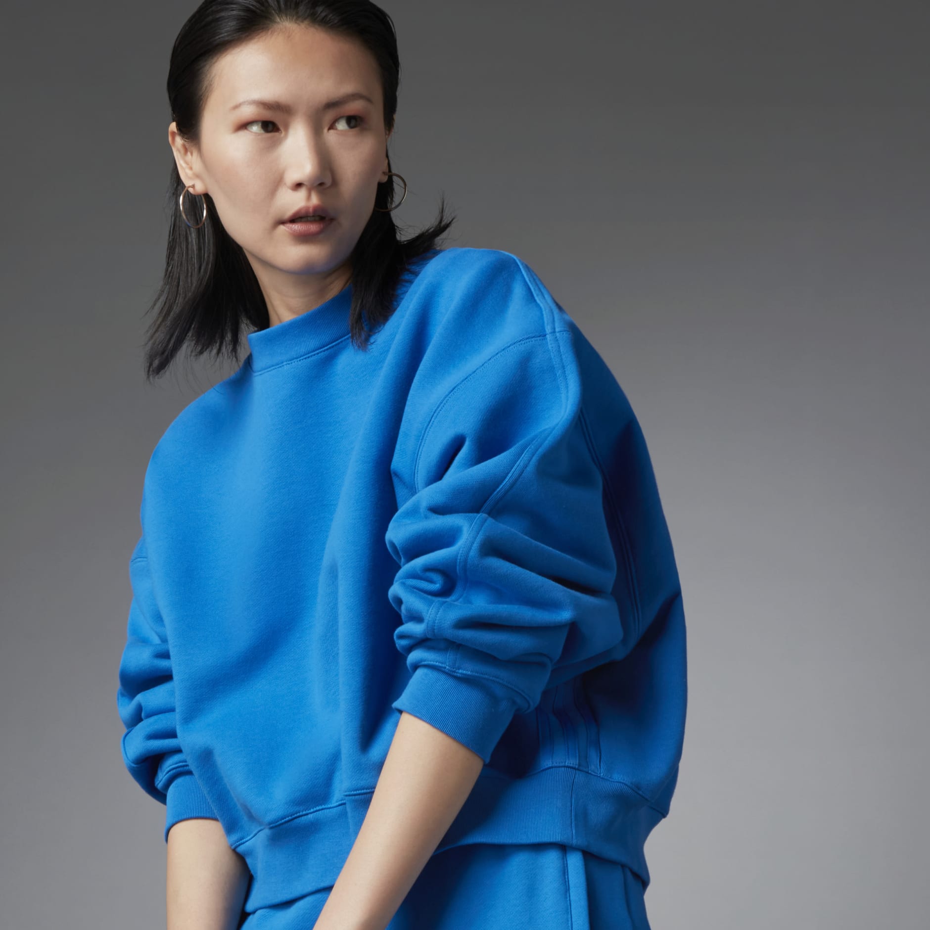 Blue Version Batwing Crew Sweatshirt