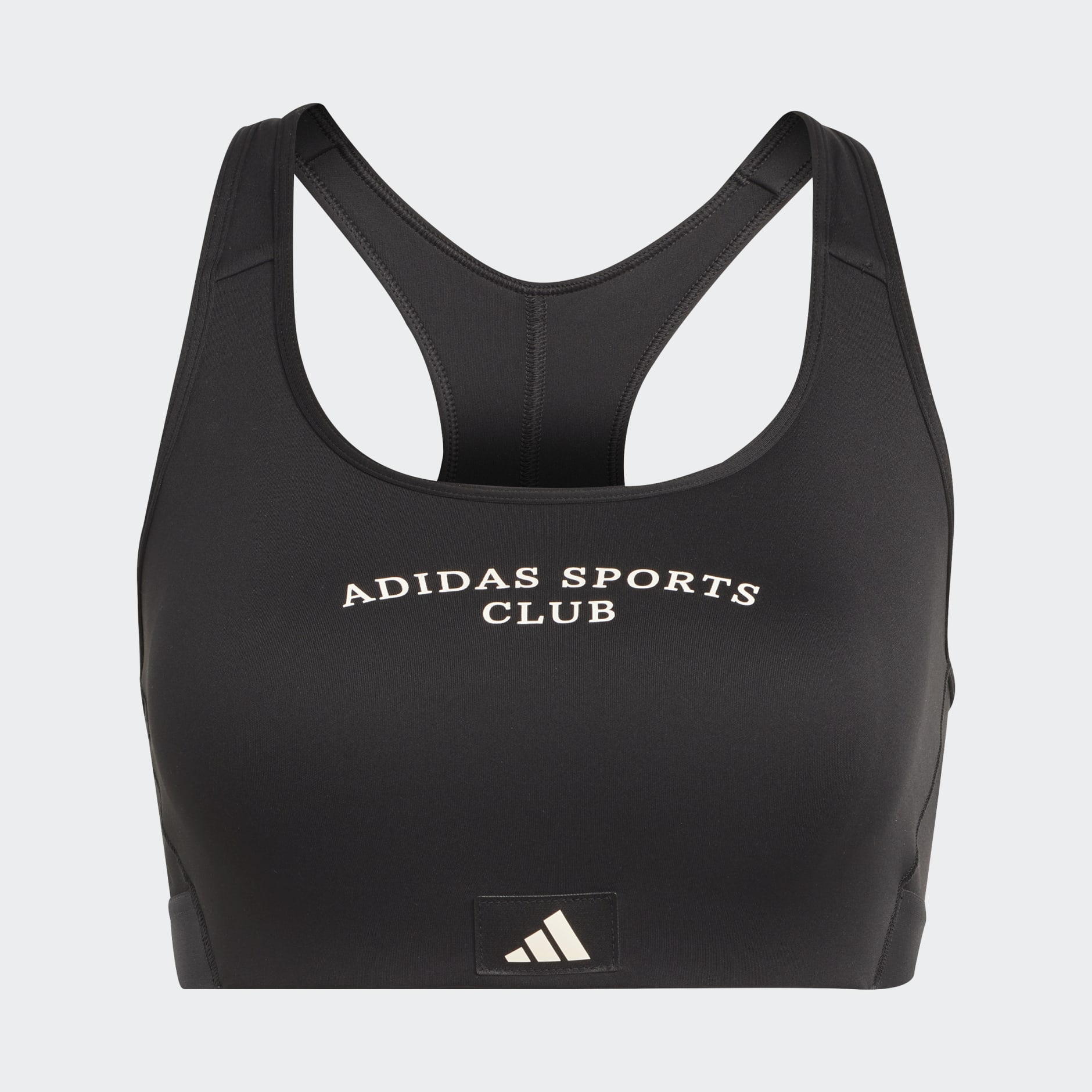adidas Sports Club Medium-Support Bra - Black | adidas UAE