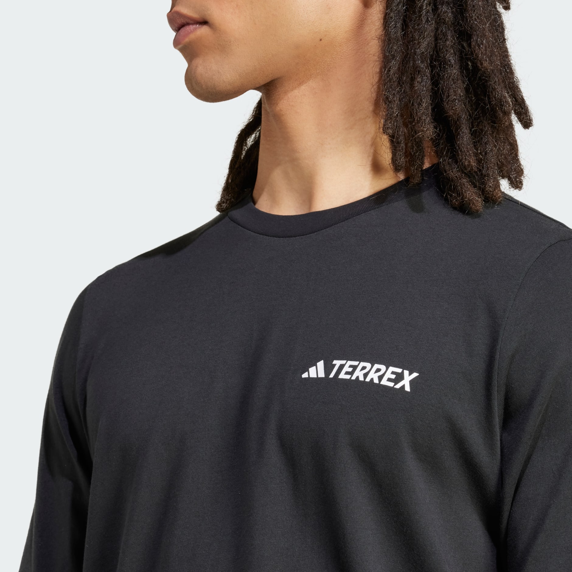 Clothing Terrex Graphic Long Sleeve Tee Black adidas Bahrain