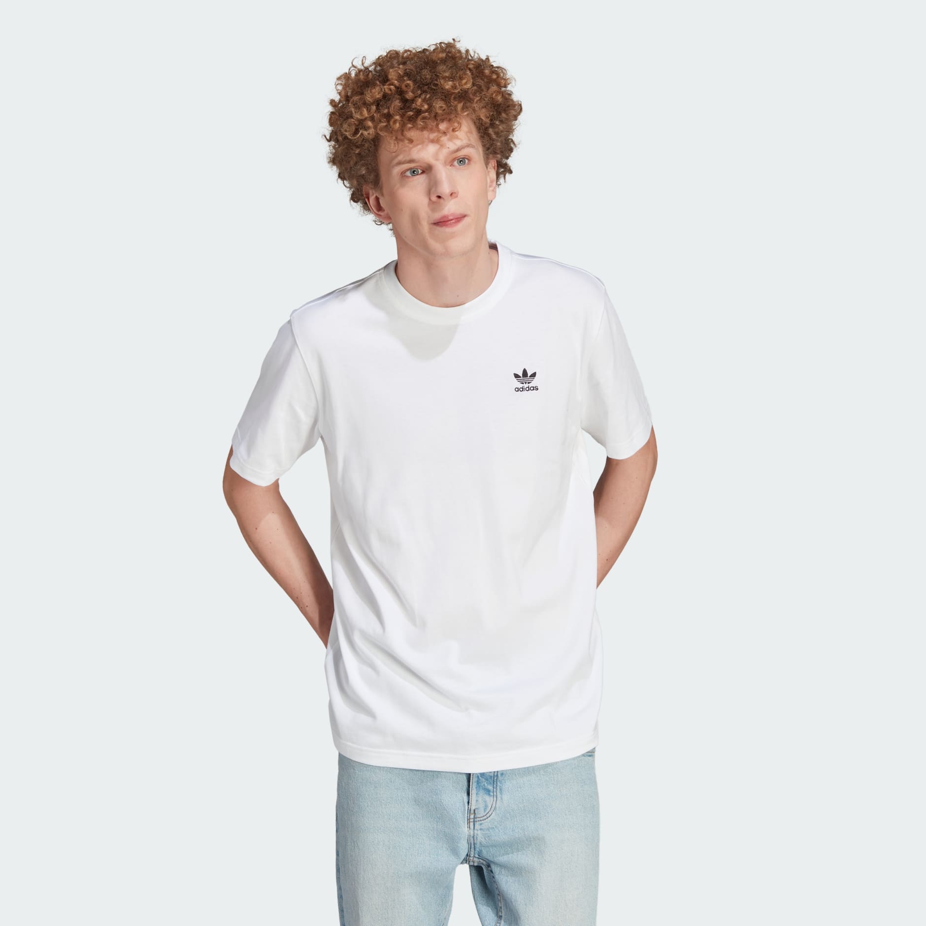 Men\'s Clothing - adidas White - Tee Oman Back+Front Trefoil | Classics Boxy Adicolor