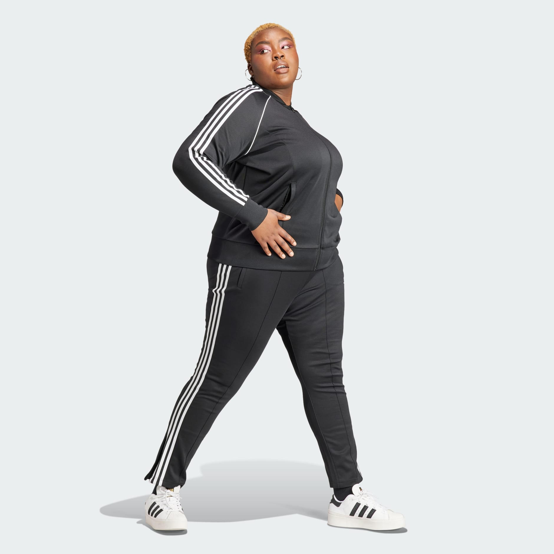 Buy Black Cotton Solid Track Pant for Plus Size | Status Quo
