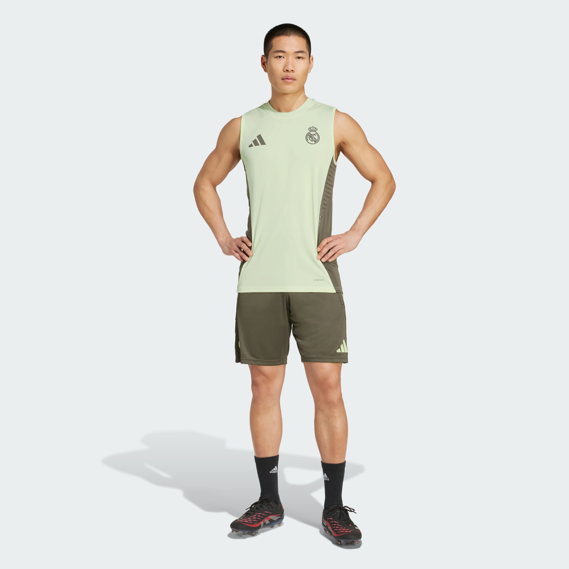 皇家馬德里Tiro 25 Competition 無袖球衣- 綠色| adidas香港官方