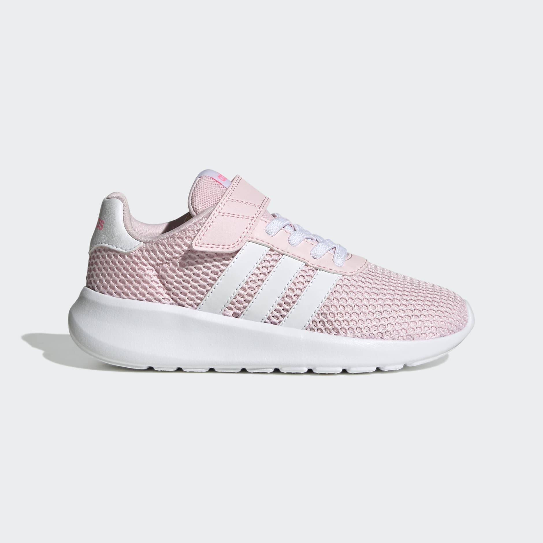 adidas Lite Racer Running Hook-and-Loop Top Strap Shoes - Pink adidas BH