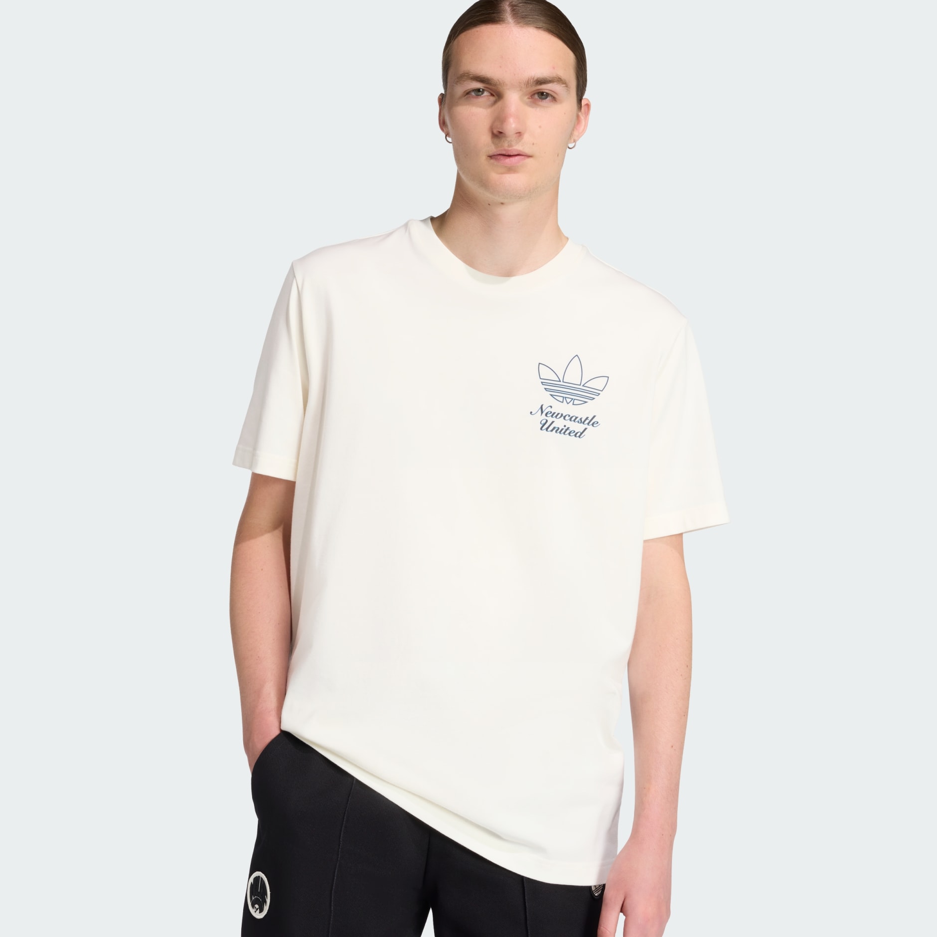 adidas Newcastle United FC Terrace Icons Graphic Tee - White