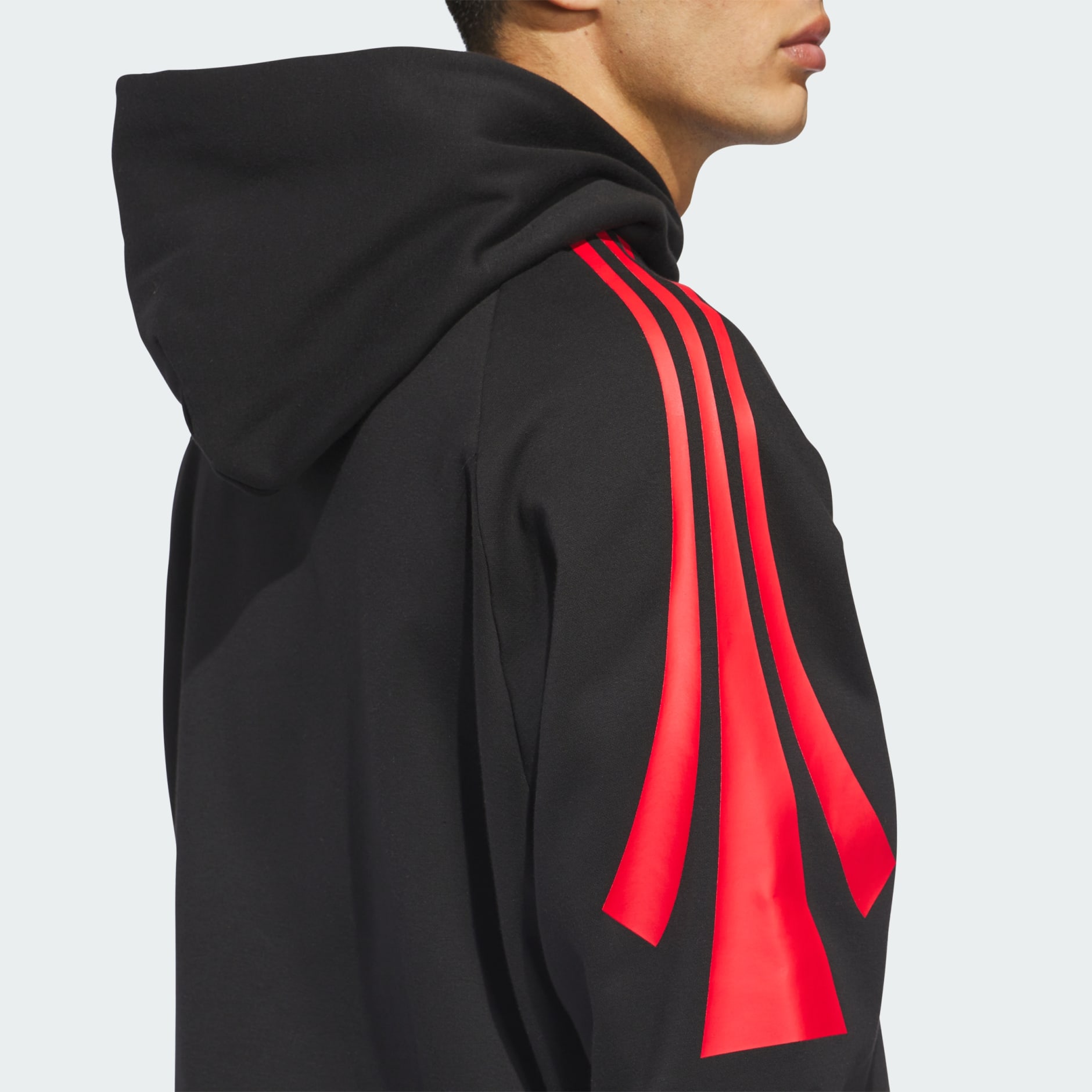 adidas Basketball 3-Stripes Fleece Hoodie (Gender Neutral)