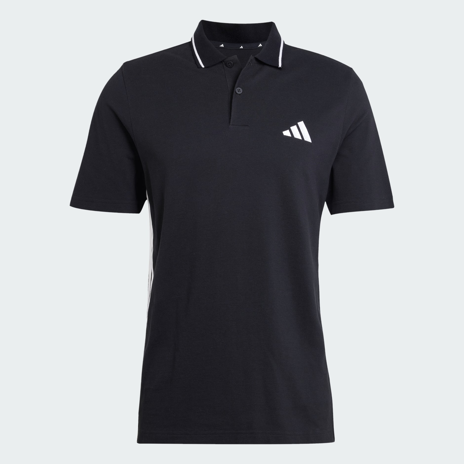 Essentials 3-Stripes Piqu&eacute; Polo Shirt